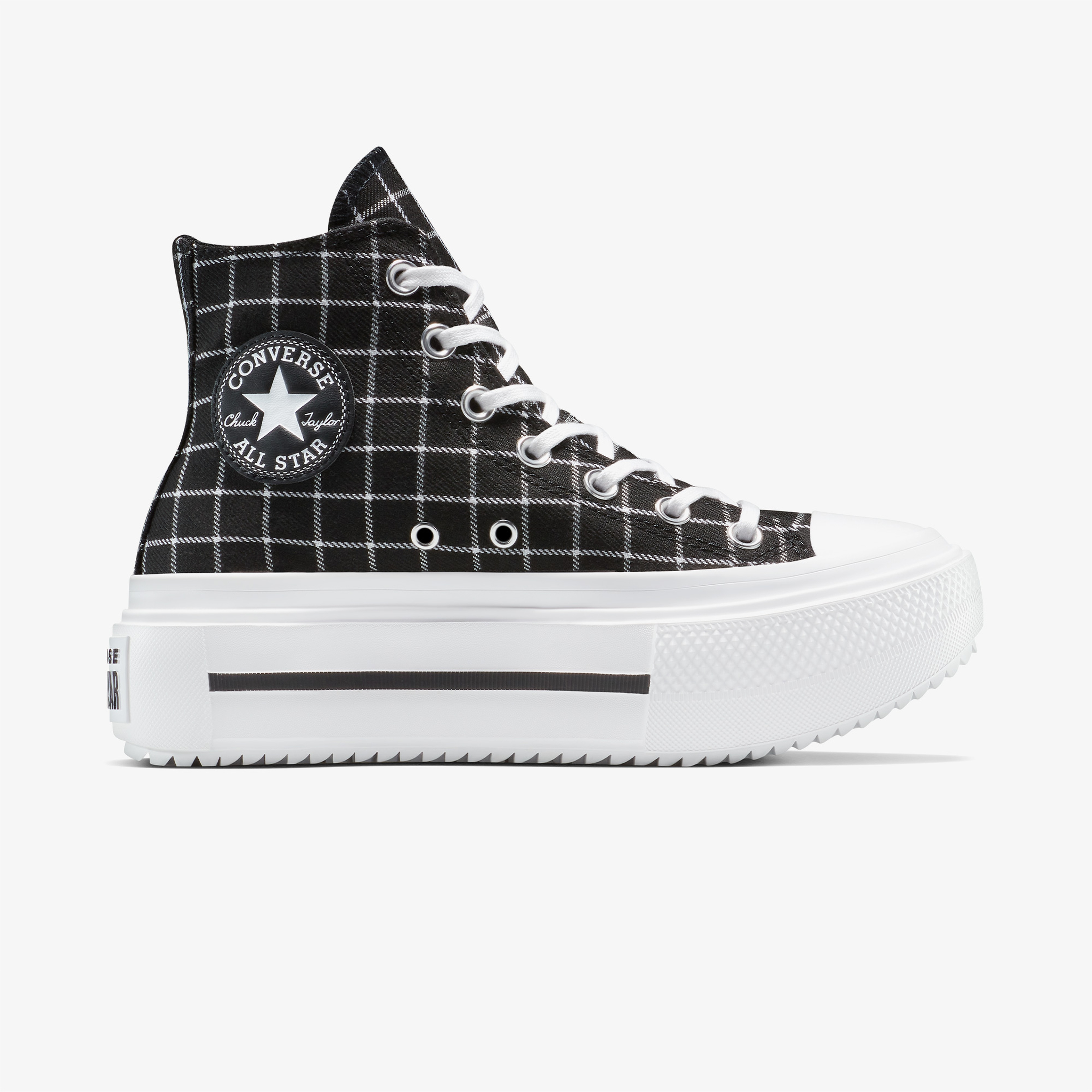 Converse Chuck Taylor All Star Lift Double Stack Platform Kadın Siyah Sneaker