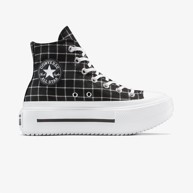 Converse Chuck Taylor All Star Lift Double Stack Platform Kadın Siyah Sneaker - Görsel 2