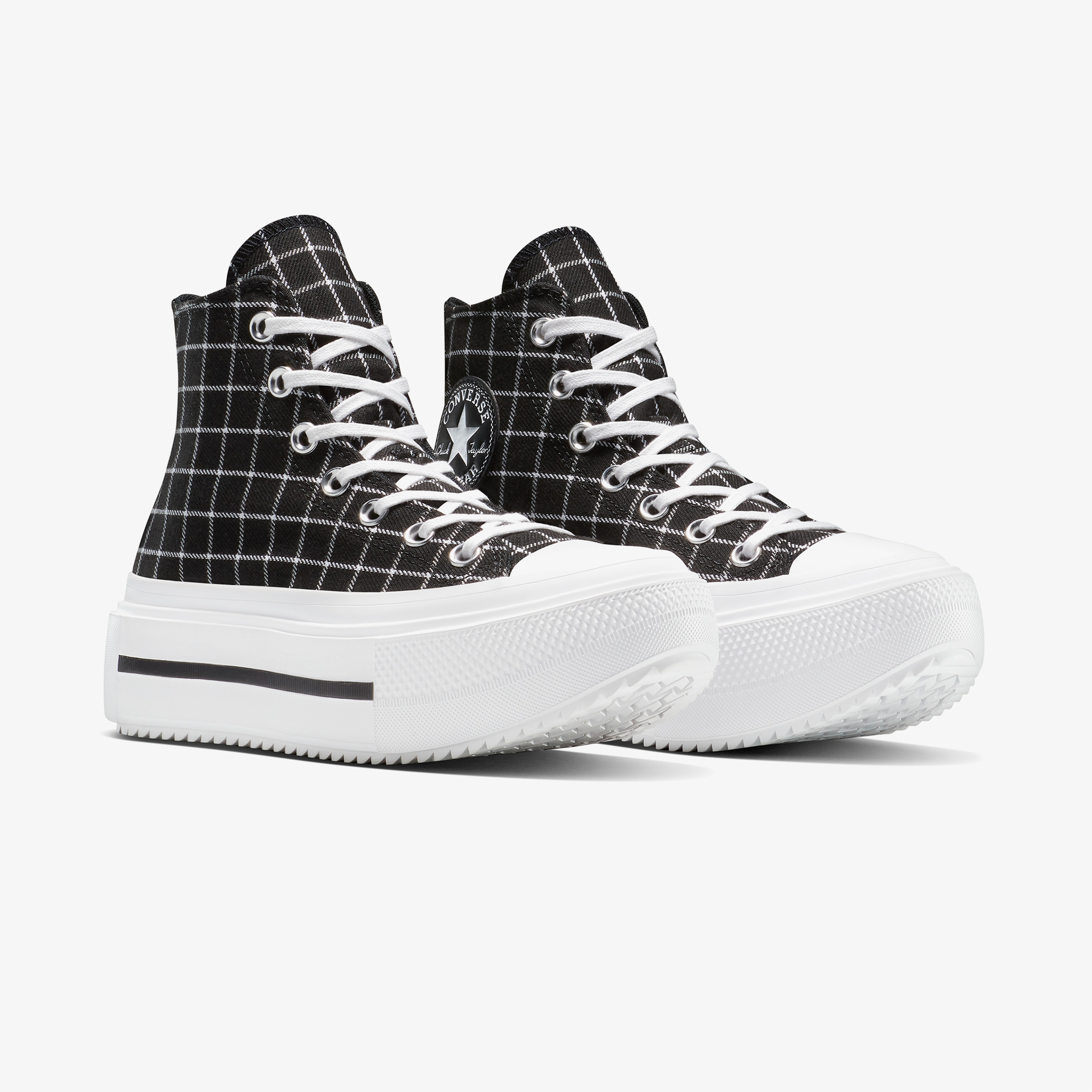 Converse Chuck Taylor All Star Lift Double Stack Platform Kadın Siyah Sneaker