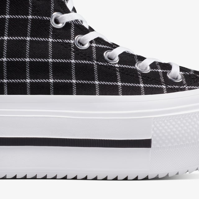 Converse Chuck Taylor All Star Lift Double Stack Platform Kadın Siyah Sneaker - Görsel 9