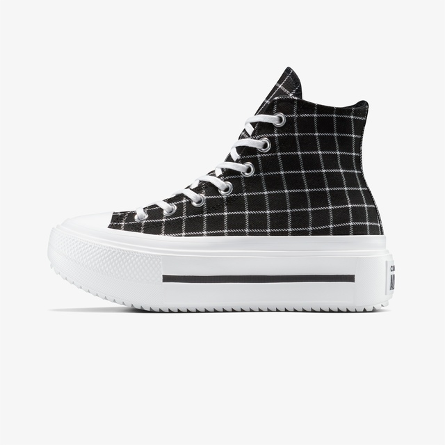 Converse Chuck Taylor All Star Lift Double Stack Platform Kadın Siyah Sneaker - Görsel 5