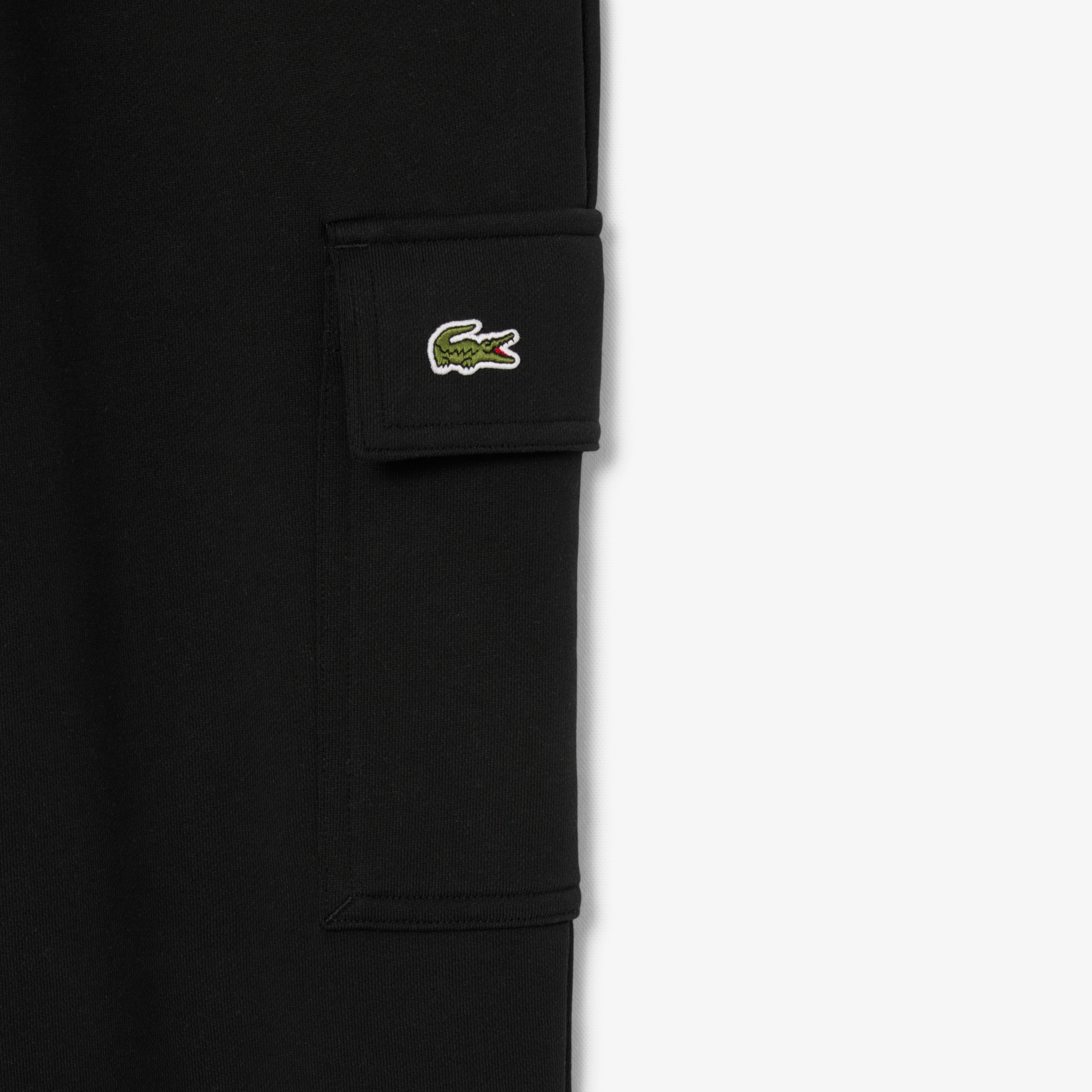 Lacoste Fleece Cargo Erkek Siyah Eşofman Altı