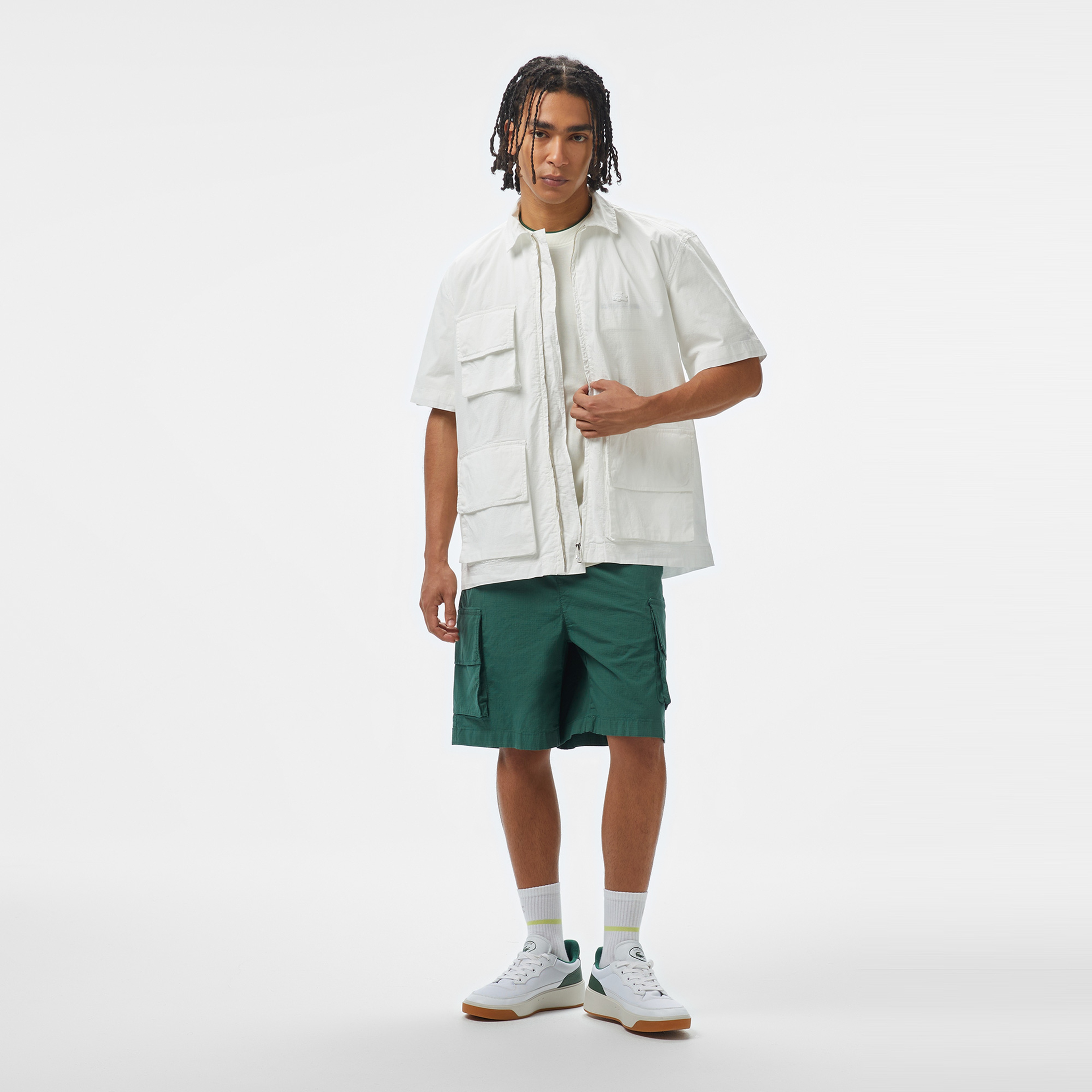 Lacoste House of SuperStep x Lacoste Erkek Beyaz Gömlek