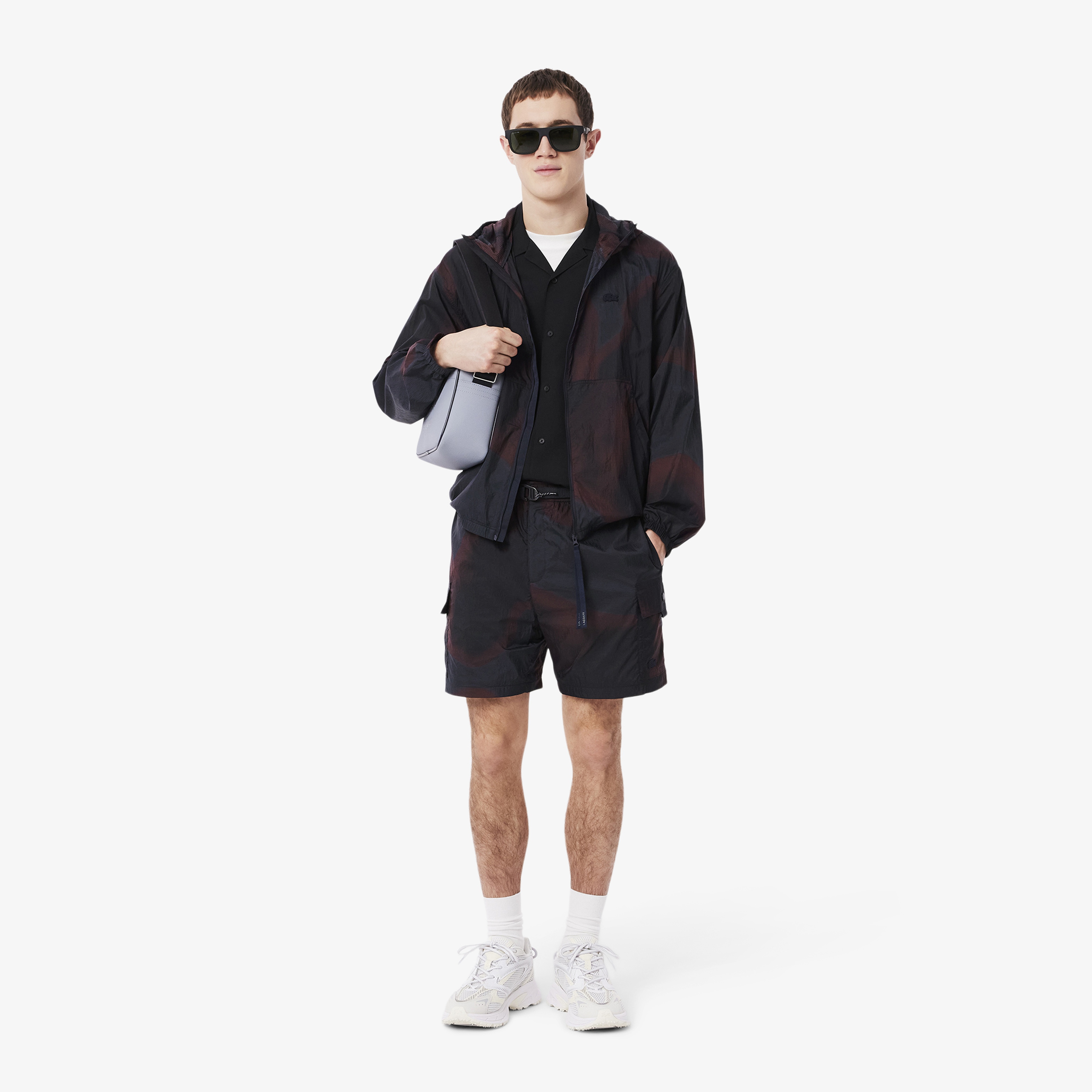 Lacoste Ripstop Naylon Erkek Bordo Ceket