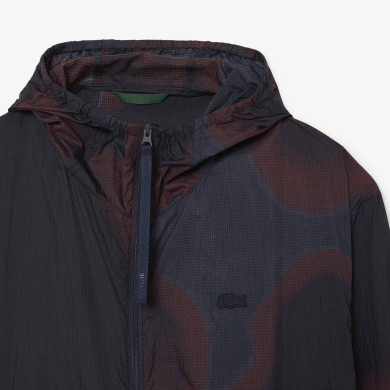 Lacoste Ripstop Naylon Erkek Bordo Ceket