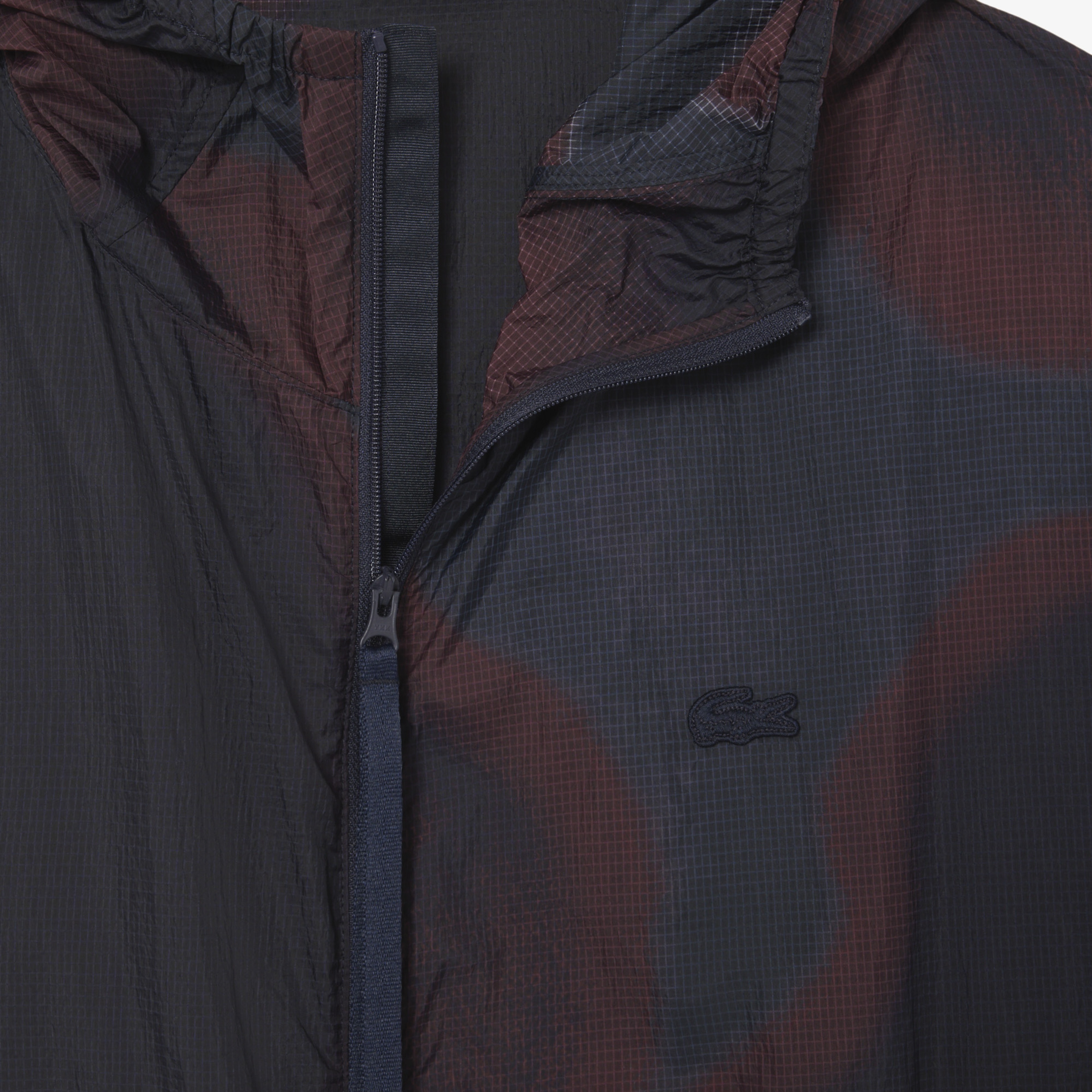 Lacoste Ripstop Naylon Erkek Bordo Ceket