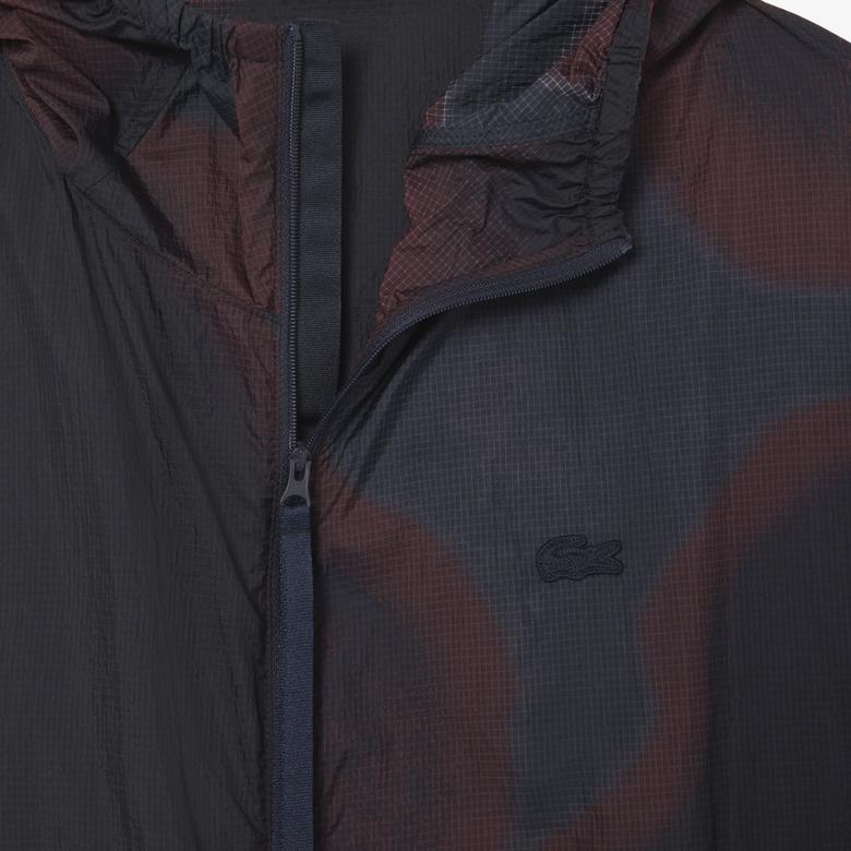 Lacoste Ripstop Naylon Erkek Bordo Ceket