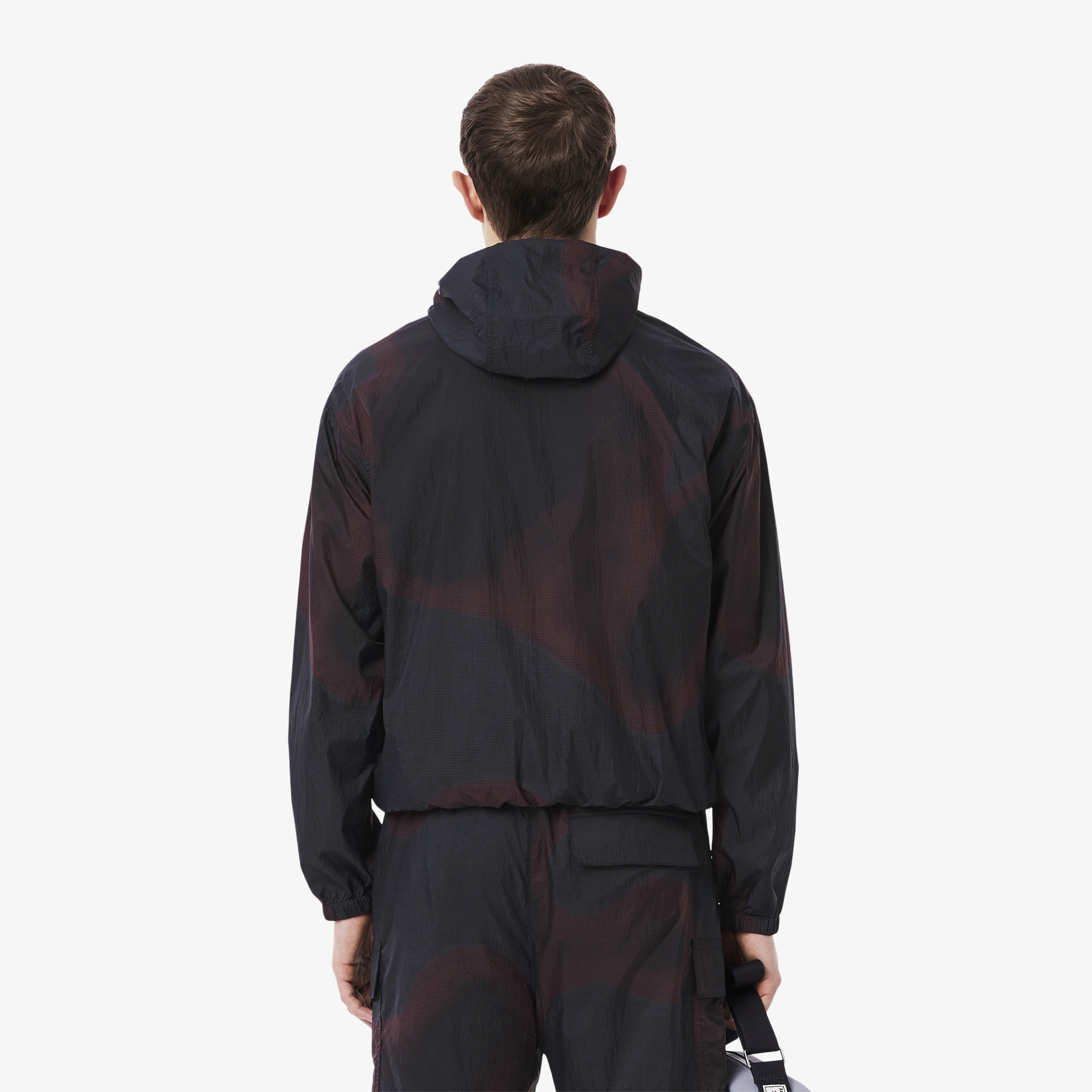 Lacoste Ripstop Naylon Erkek Bordo Ceket