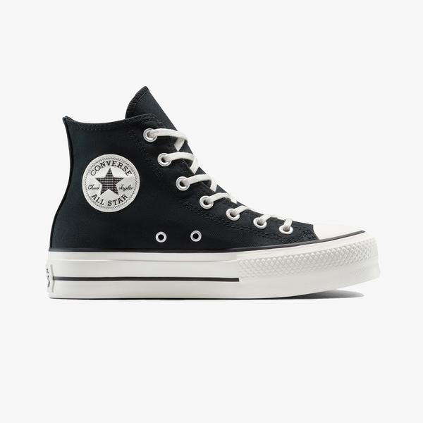 Converse Chuck Taylor All Star Lift Platform Floral Kadın Siyah Sneaker