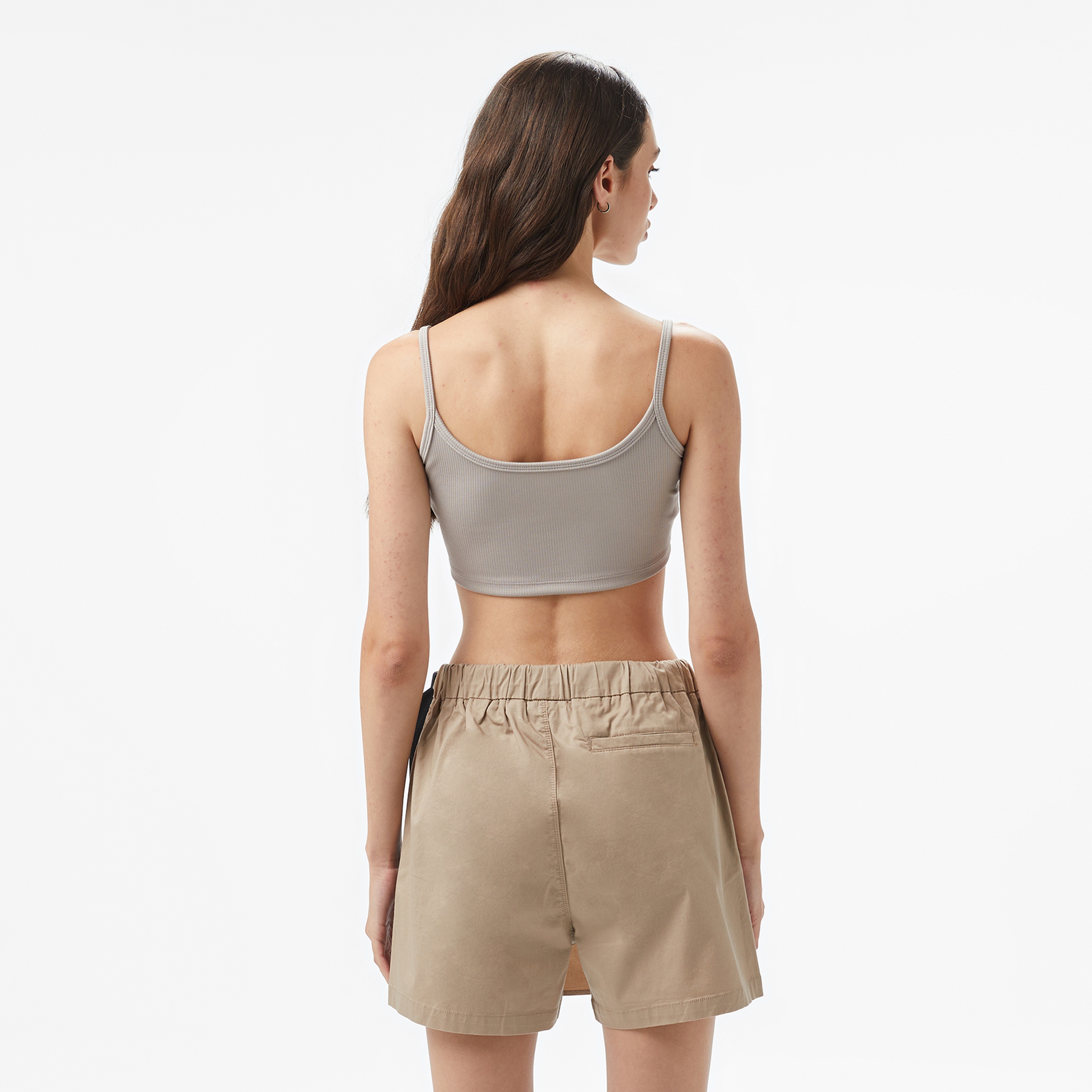 Converse Star Chevron Baskılı Kadın  Gri T-Shirt