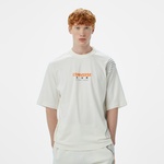 Converse Star Chevron Baskılı Erkek Oversize Fit Krem T-Shirt