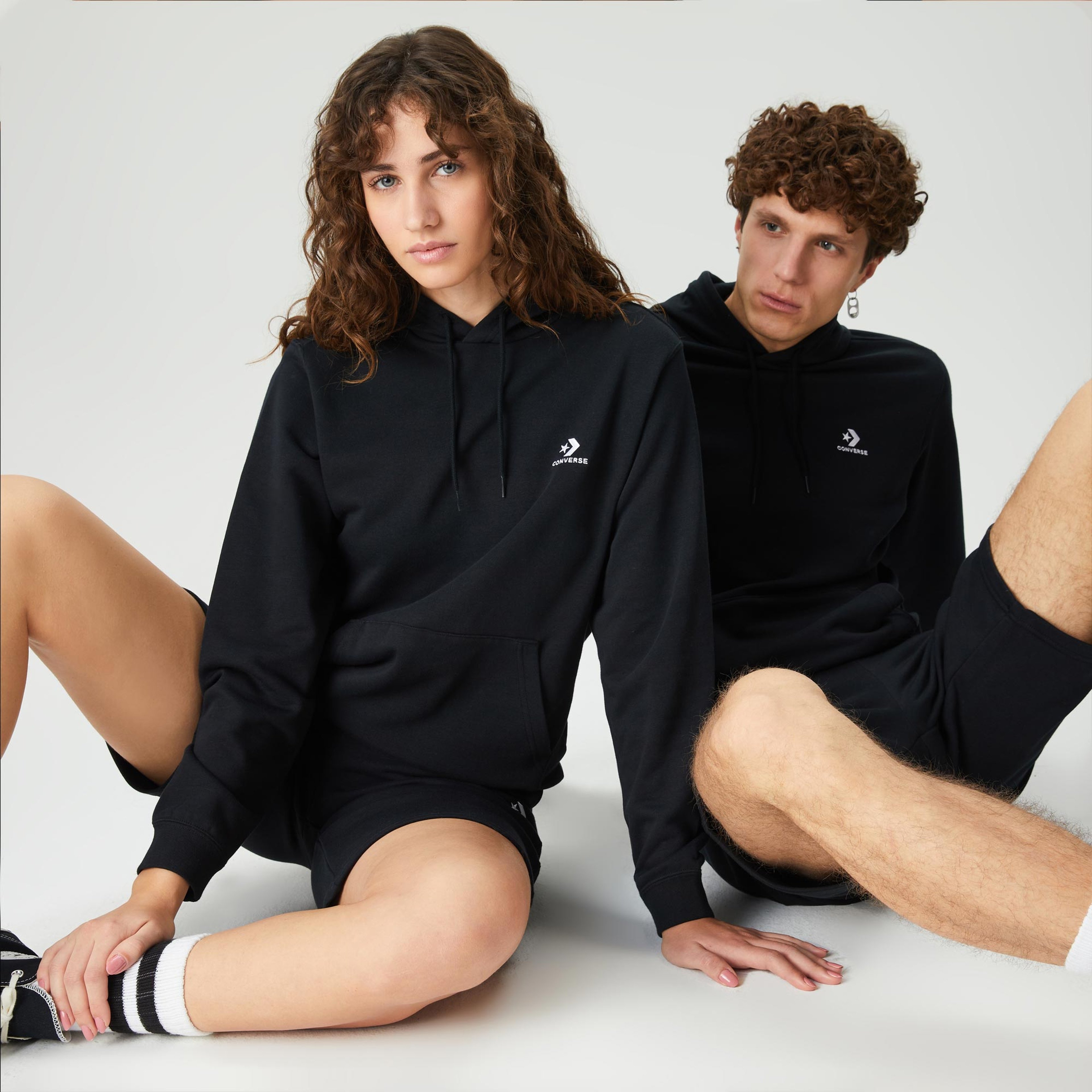 Converse Go-To Unisex Siyah Hoodie