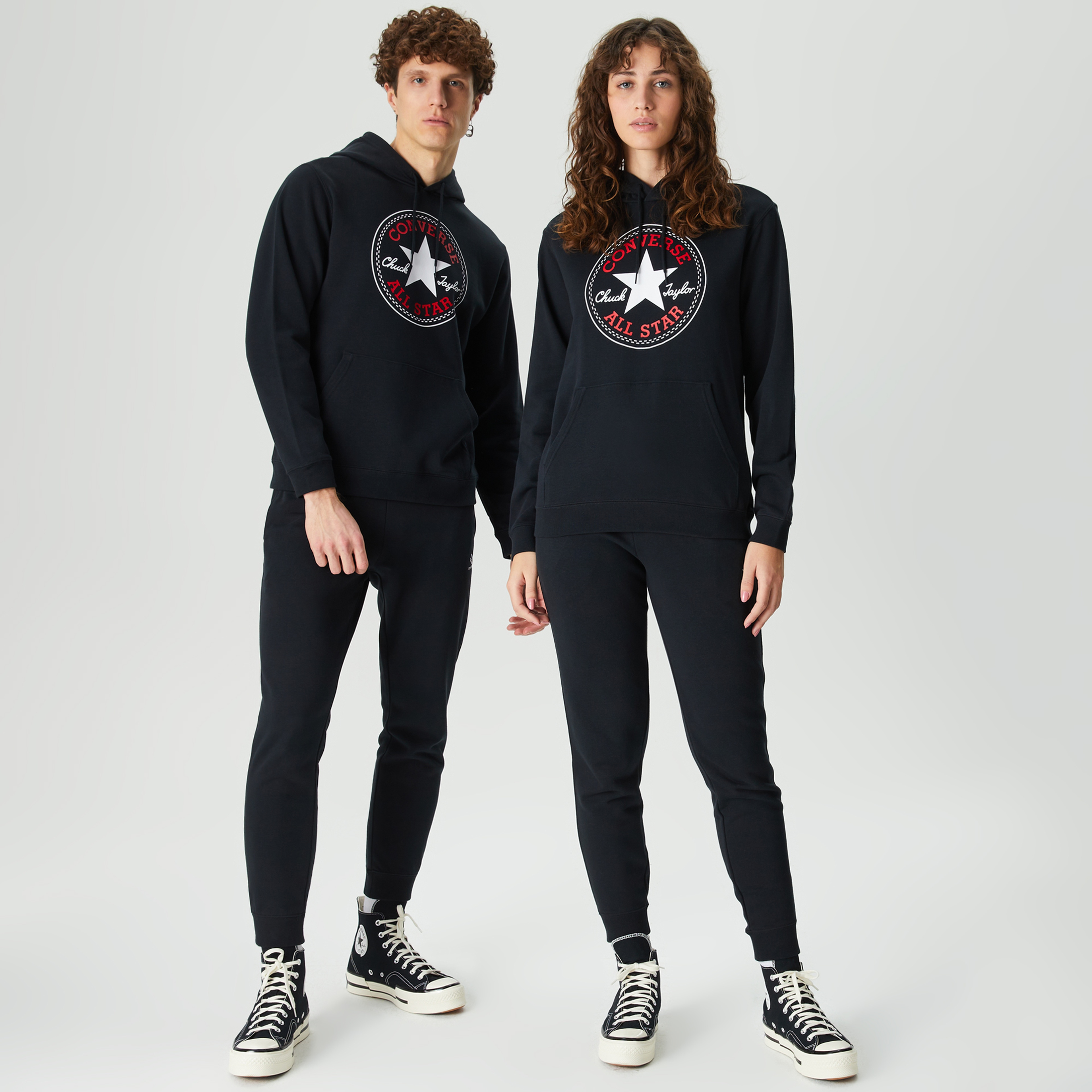 Converse Go-To All Star Patch Standard-Fit Pullover Unisex Lacivert Hoodie