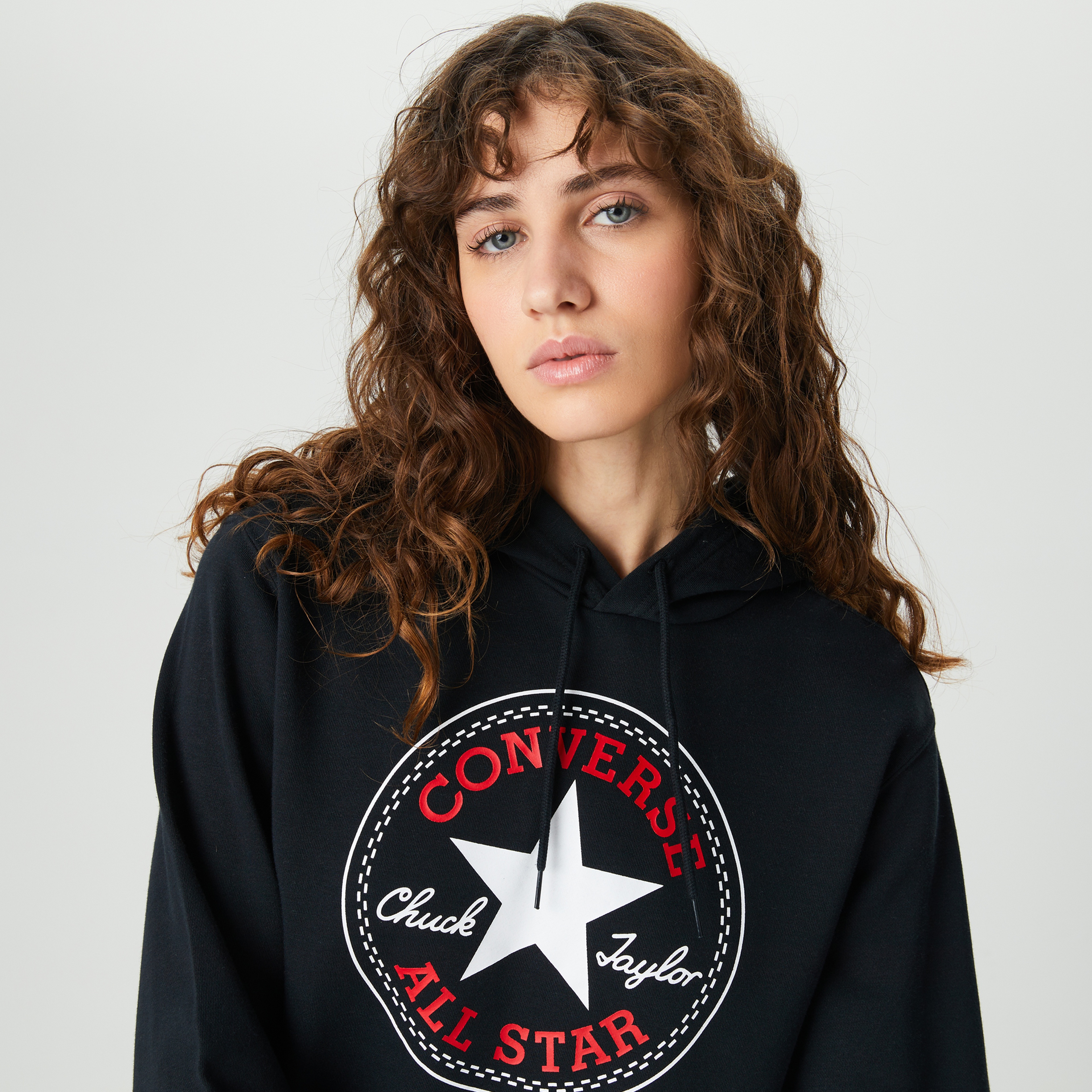 Converse Go-To All Star Patch Standard-Fit Pullover Unisex Lacivert Hoodie