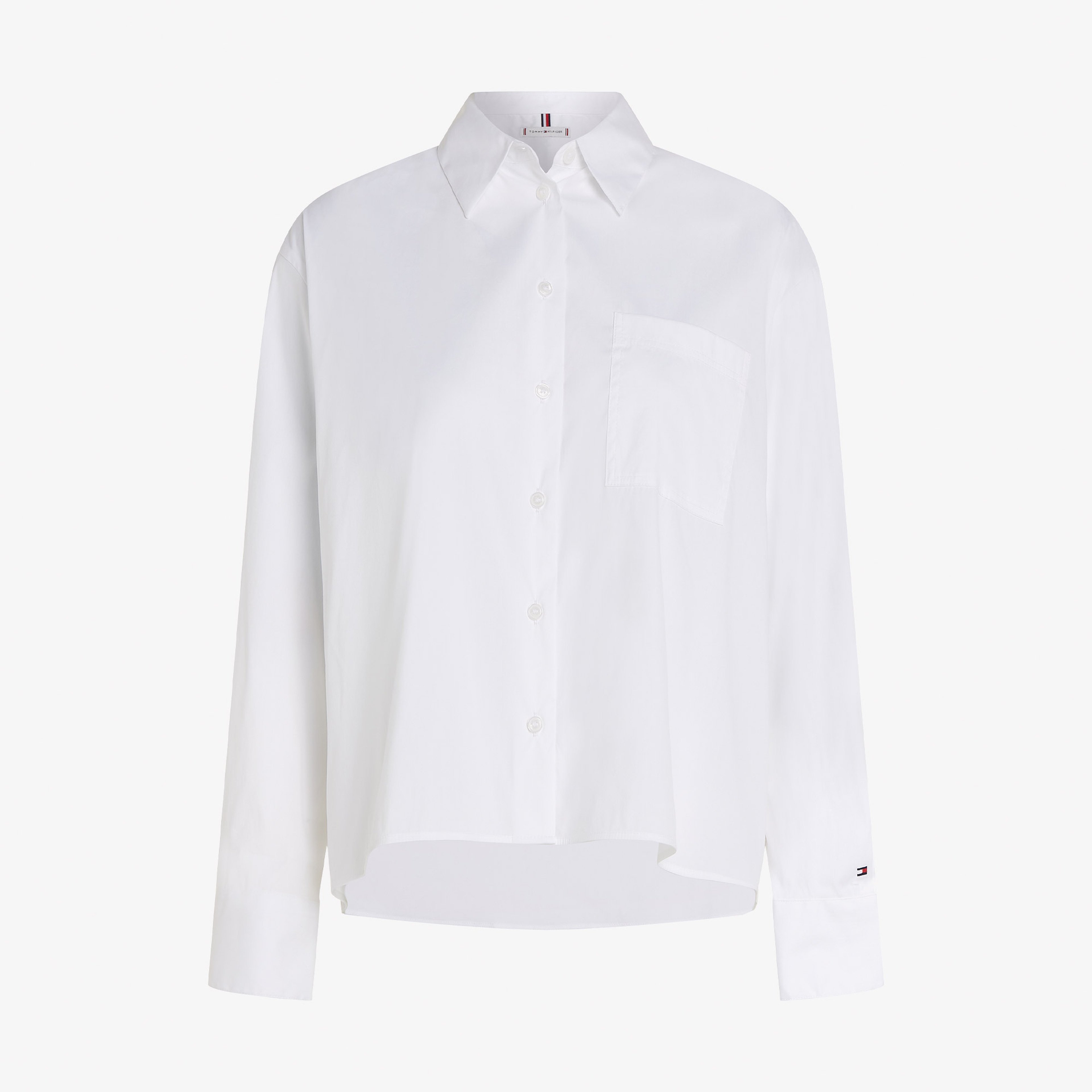 Tommy Hilfiger Mix Loose Kadın Beyaz Gömlek