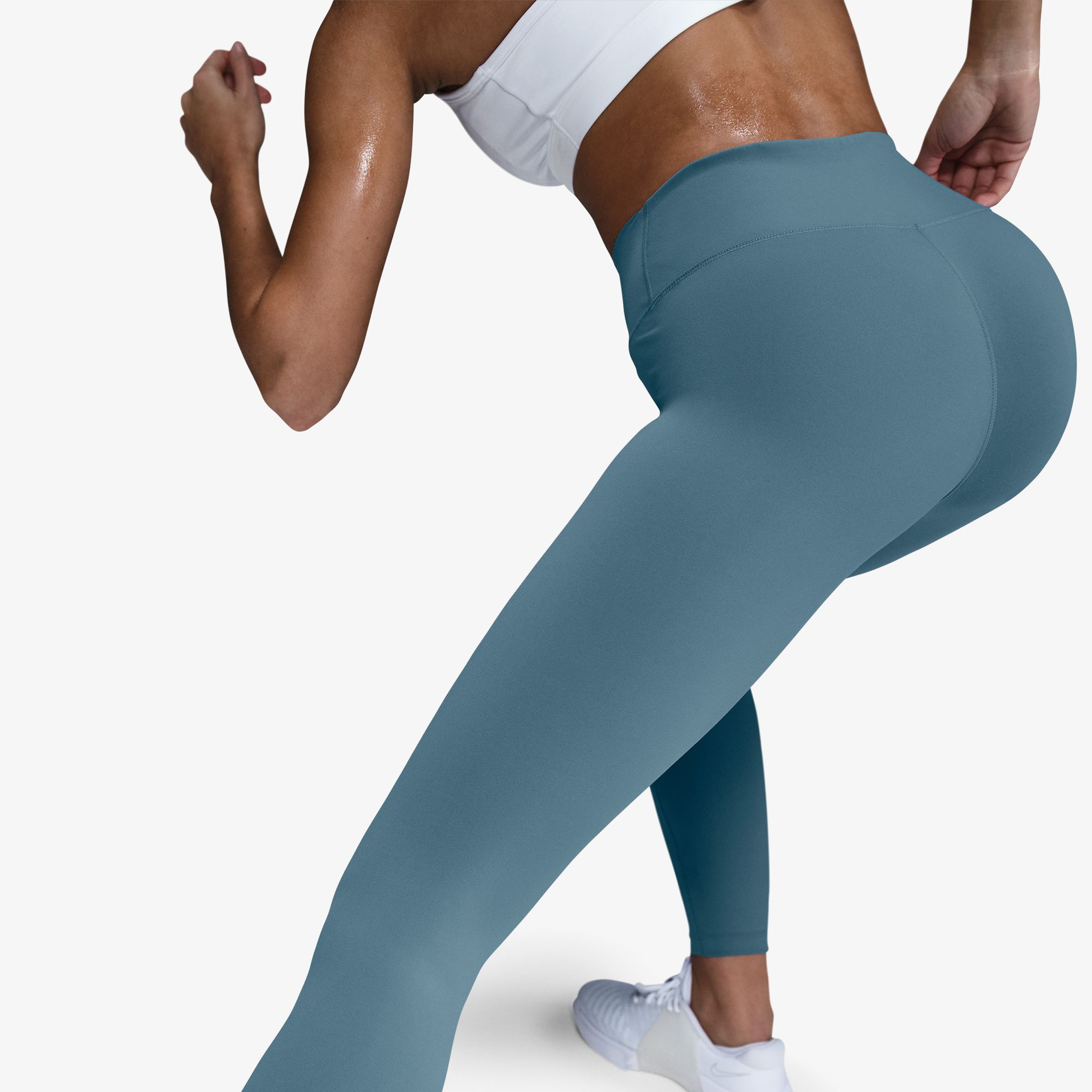 Nike Dri-FIT One Kadın Mavi Antrenman Taytı