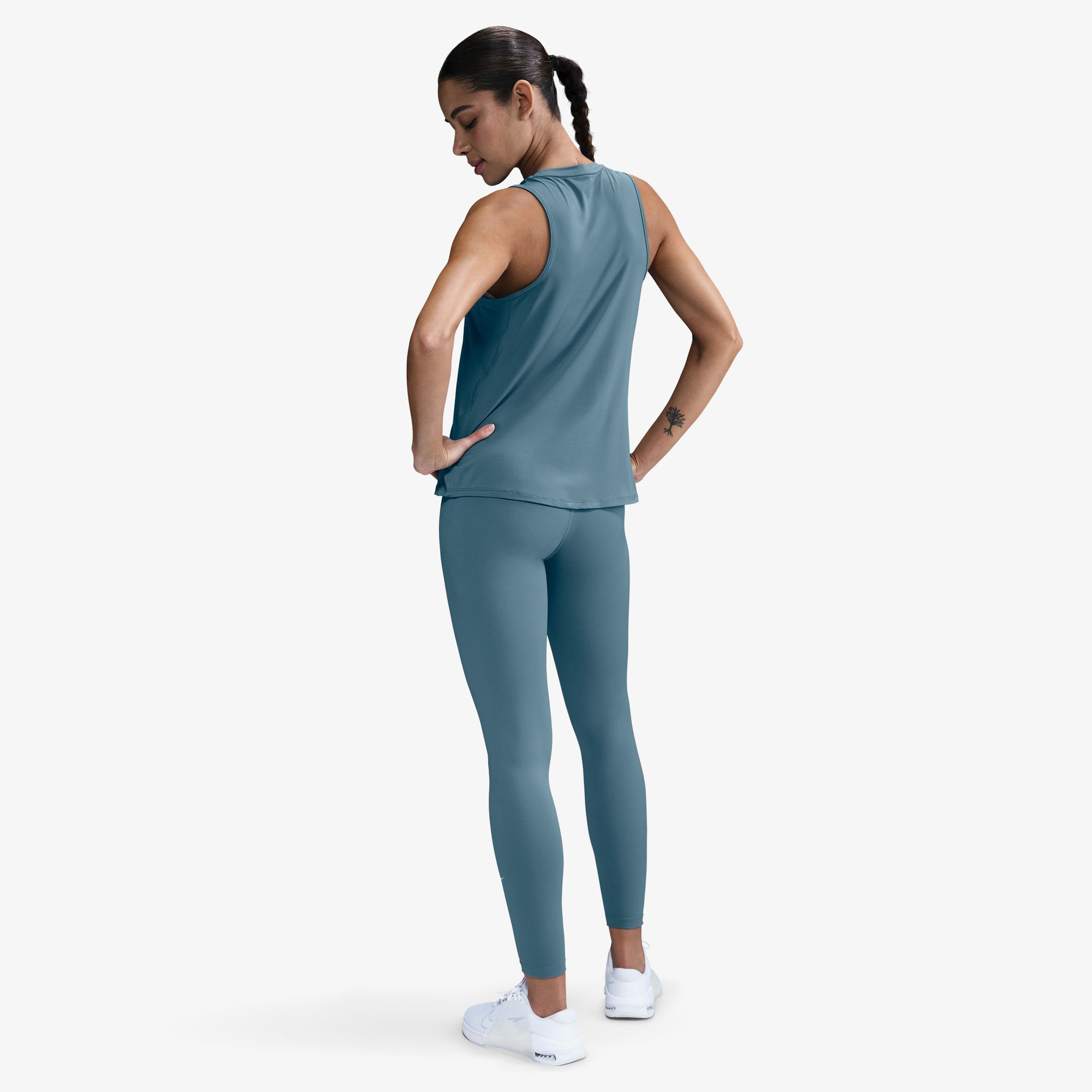 Nike Dri-FIT One Kadın Mavi Antrenman Taytı