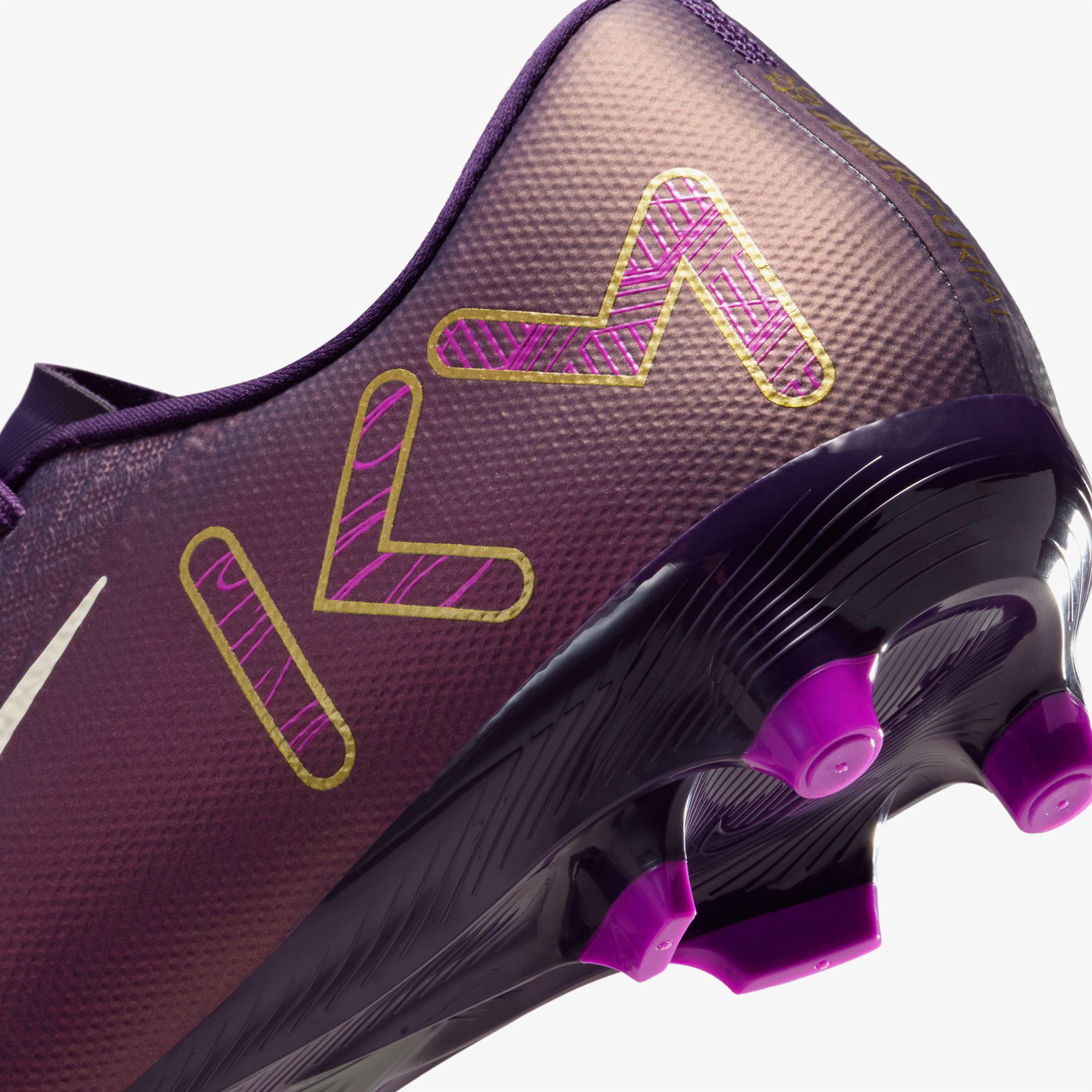 Nike Mercurial Vapor 16 Academy "Kylian Mbappe" Erkek Mor Çim Saha Kramponu