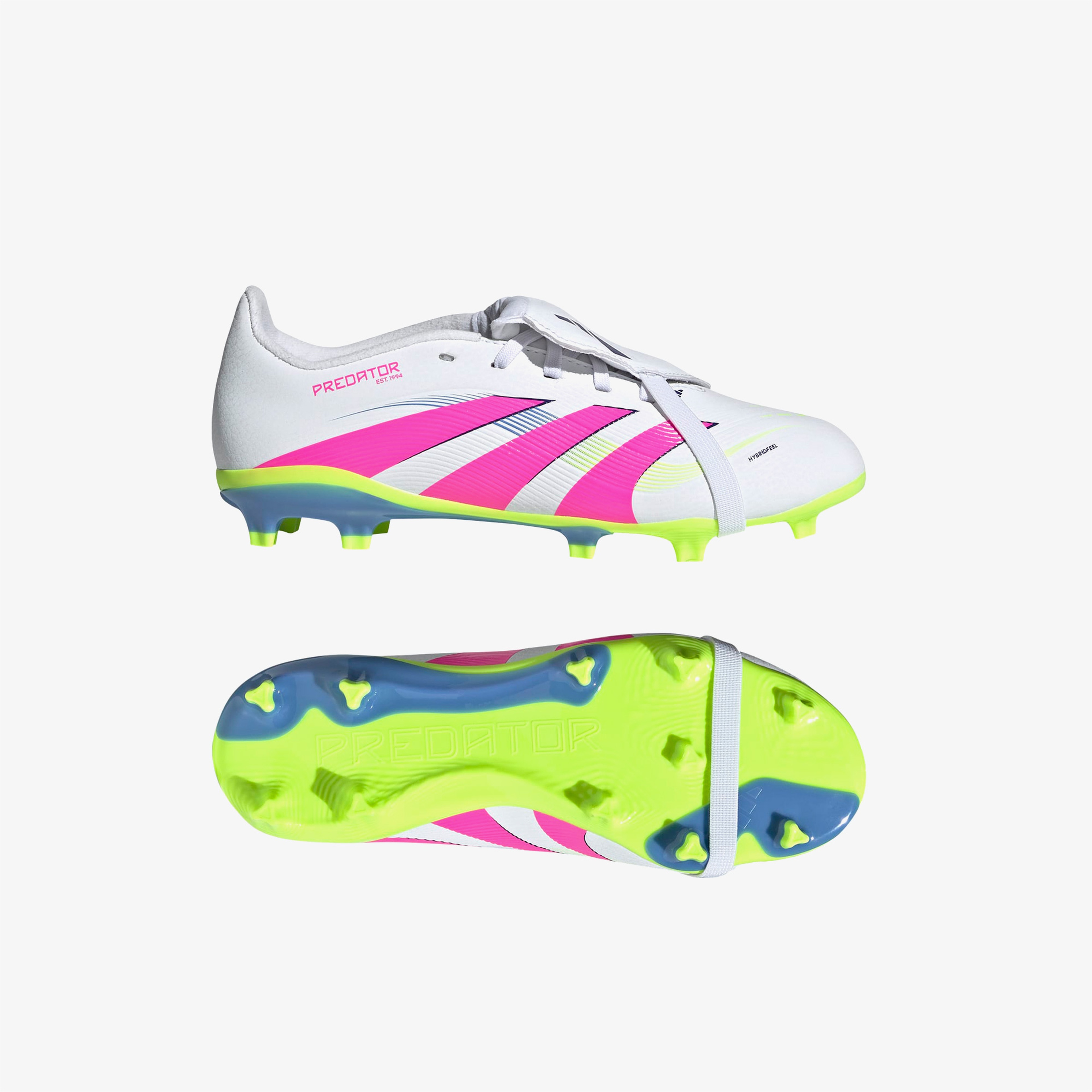 adidas Predator League Fold Over Tongue Çocuk Beyaz Çim Saha Kramponu