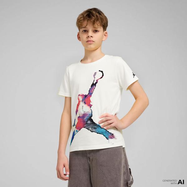 Jordan Poolside Jumpman Çocuk Krem T-Shirt