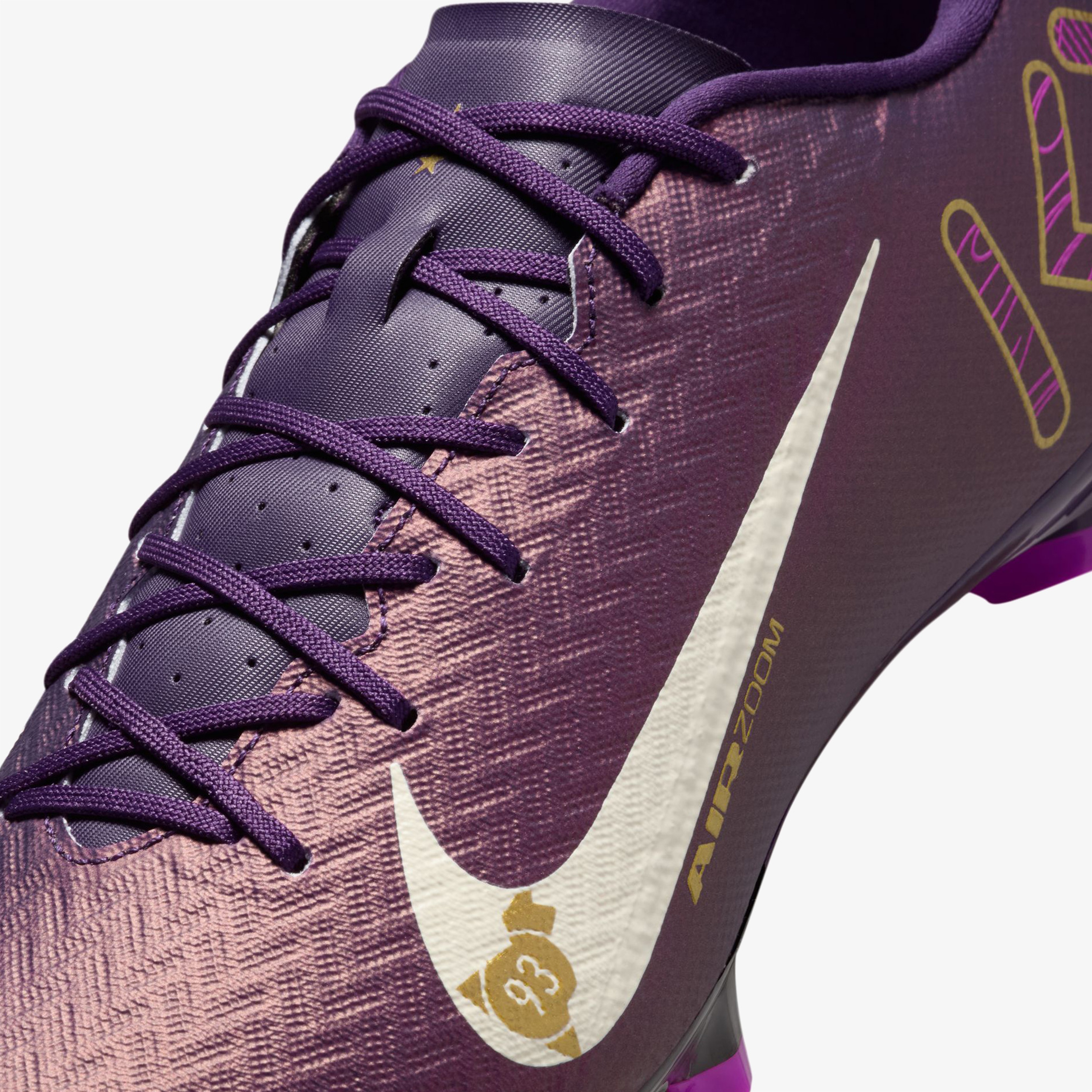 Nike Mercurial Vapor 16 Academy "Kylian Mbappe" Erkek Mor Çim Saha Kramponu