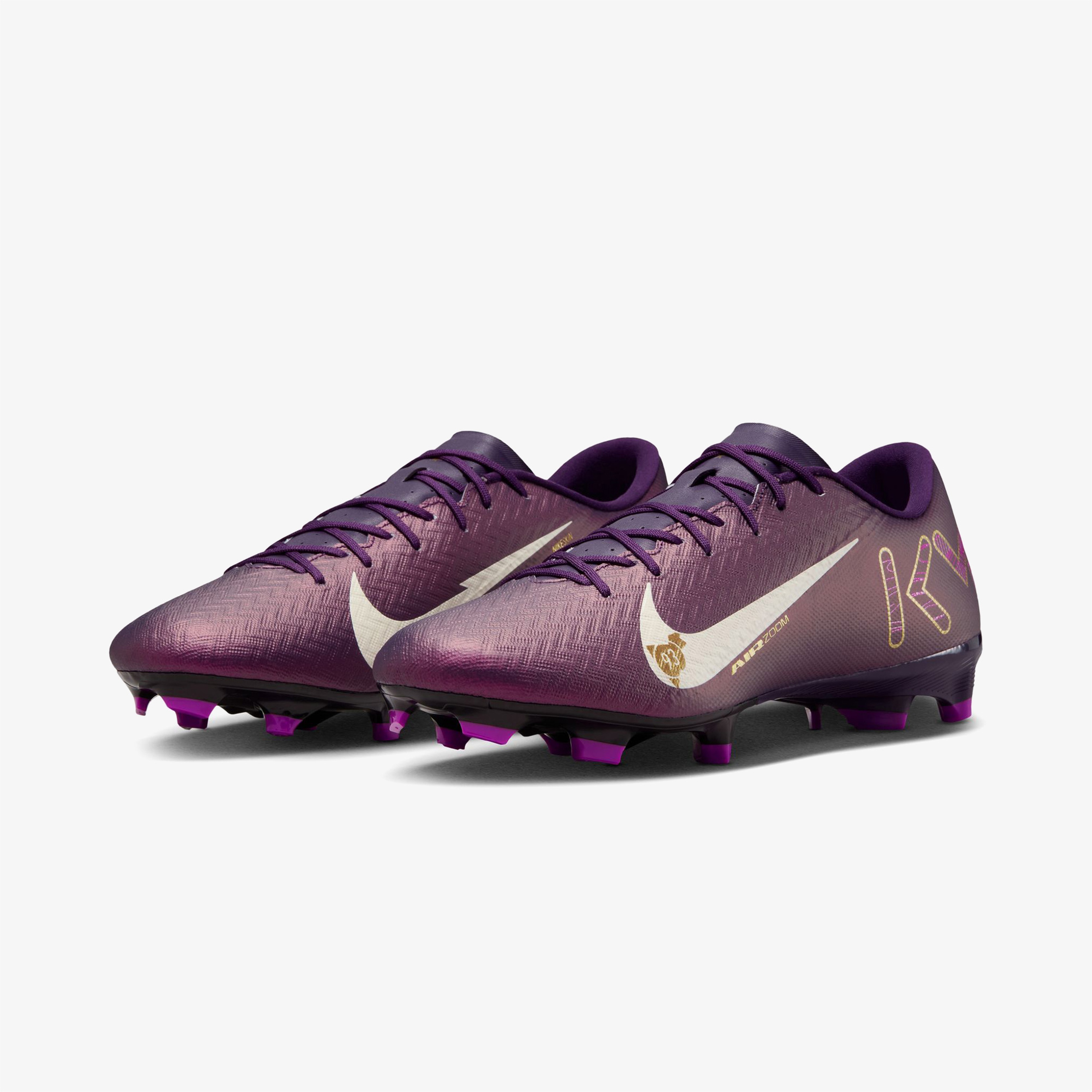 Nike Mercurial Vapor 16 Academy "Kylian Mbappe" Erkek Mor Çim Saha Kramponu