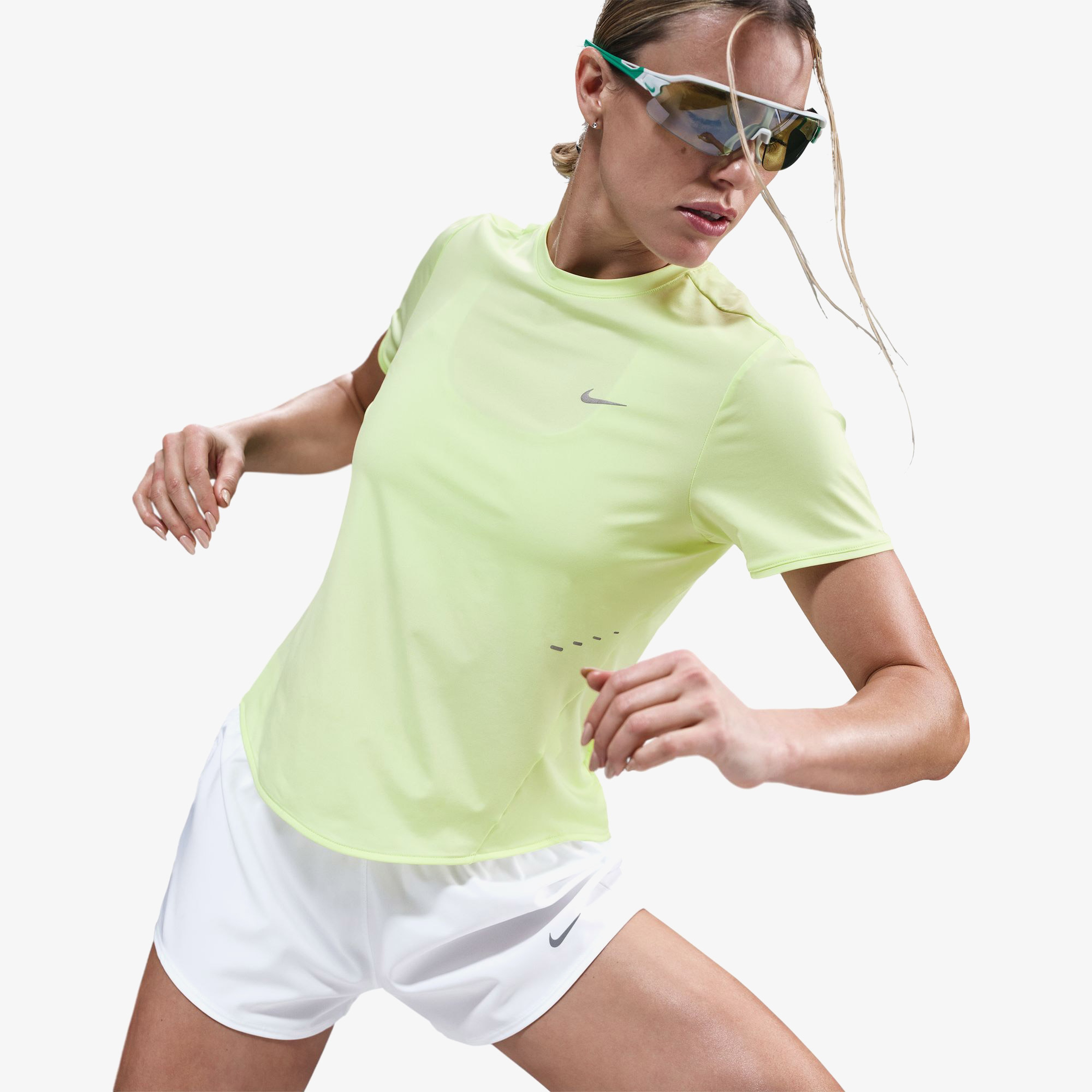 Nike Swift Kadın Sarı Koşu T-Shirt