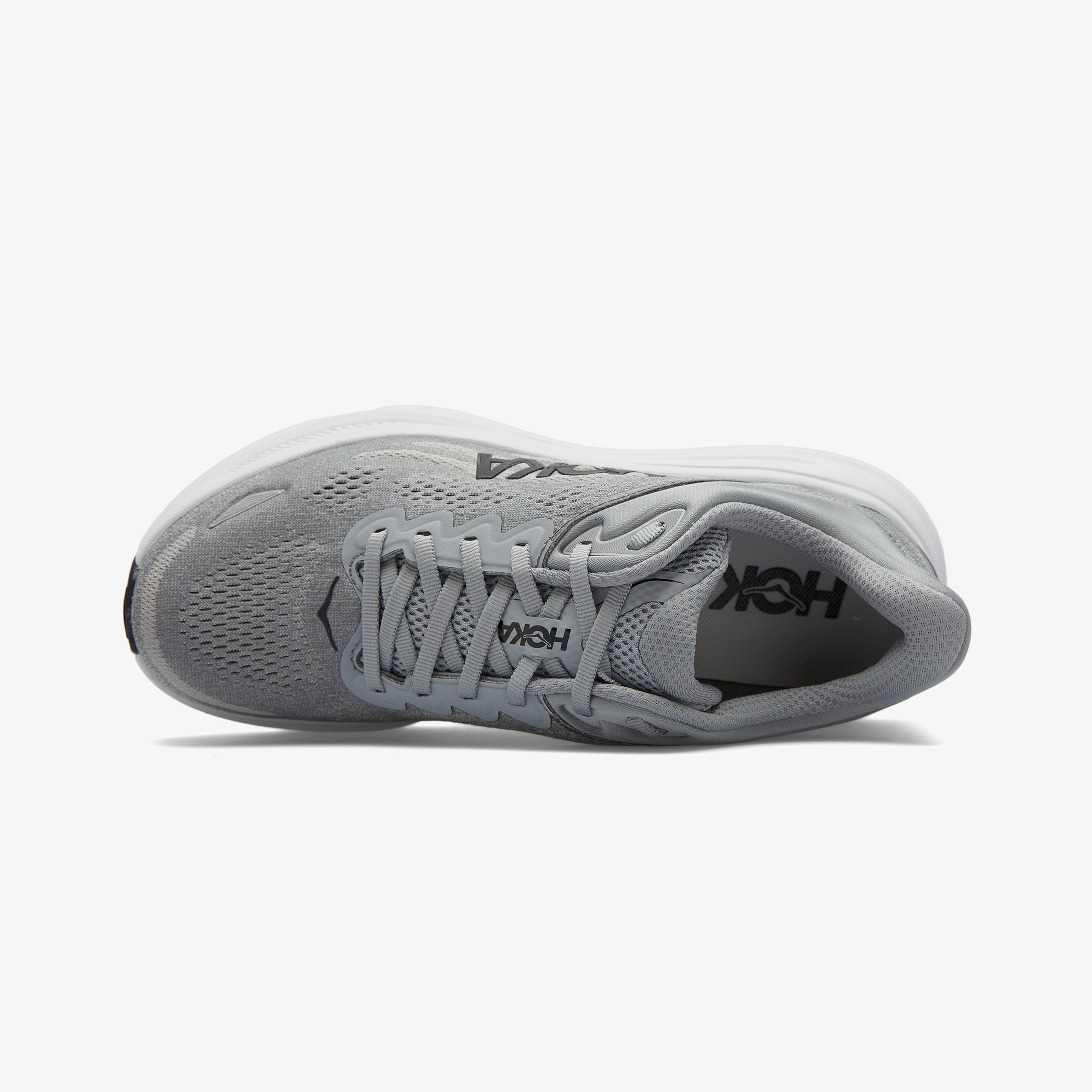 Hoka Bondi 9 Erkek Gri Yol Koşu Ayakkabısı