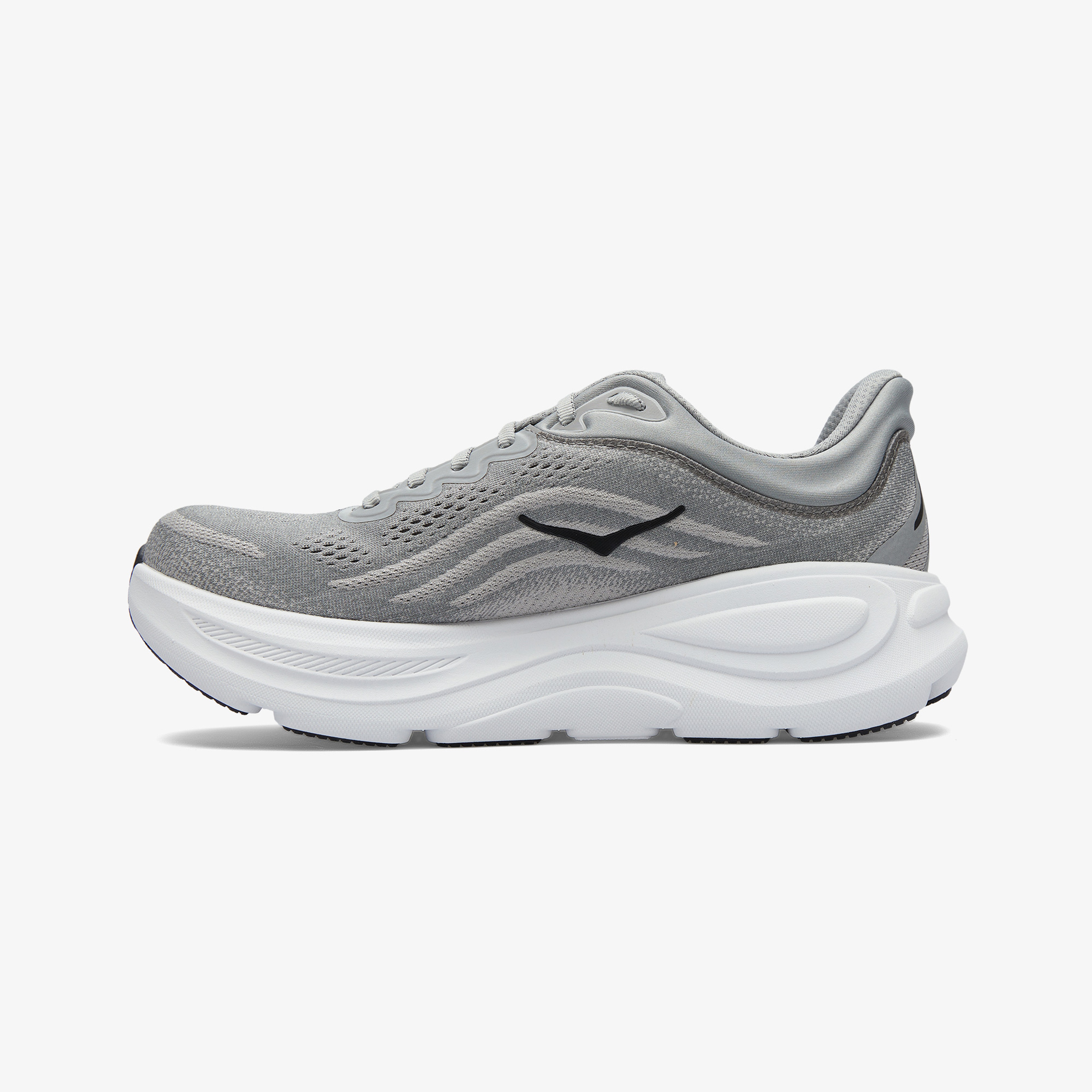 Hoka Bondi 9 Erkek Gri Yol Koşu Ayakkabısı