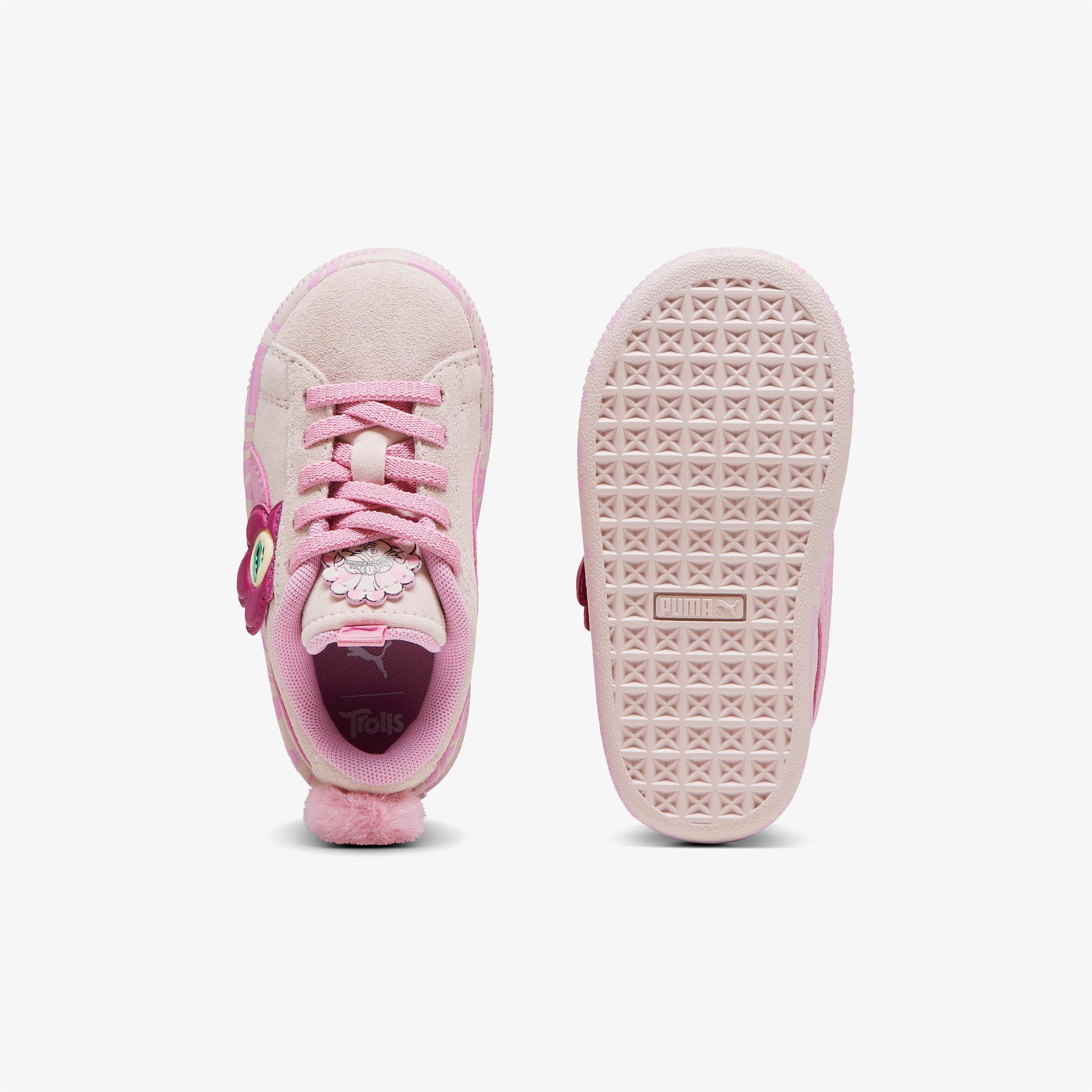 Puma Suede Classic Trolls 2 Bebek Pembe Spor Ayakkabı