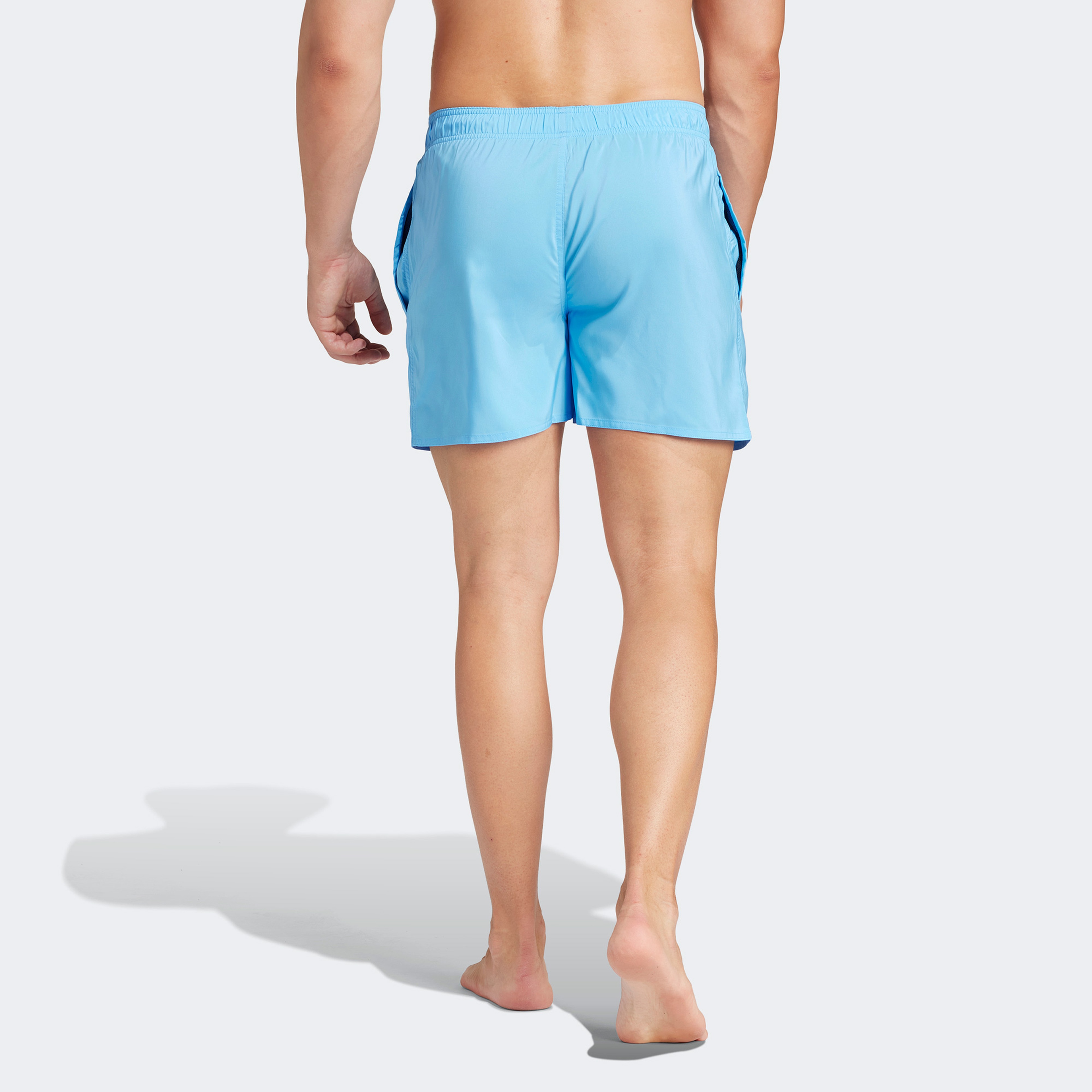 adidas Solid CLX Classic Length Erkek Mavi Deniz Şortu