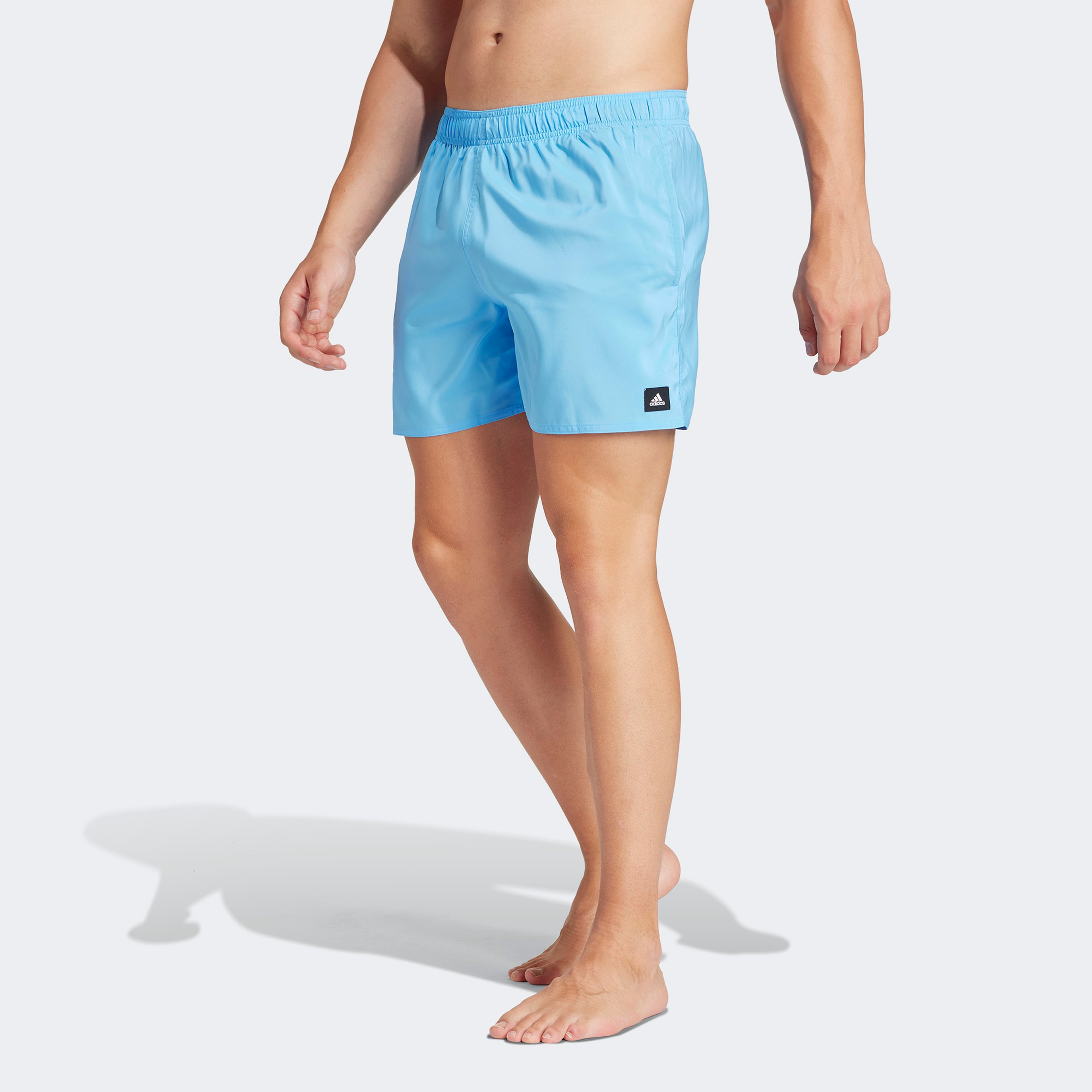 adidas Solid CLX Classic Length Erkek Mavi Deniz Şortu