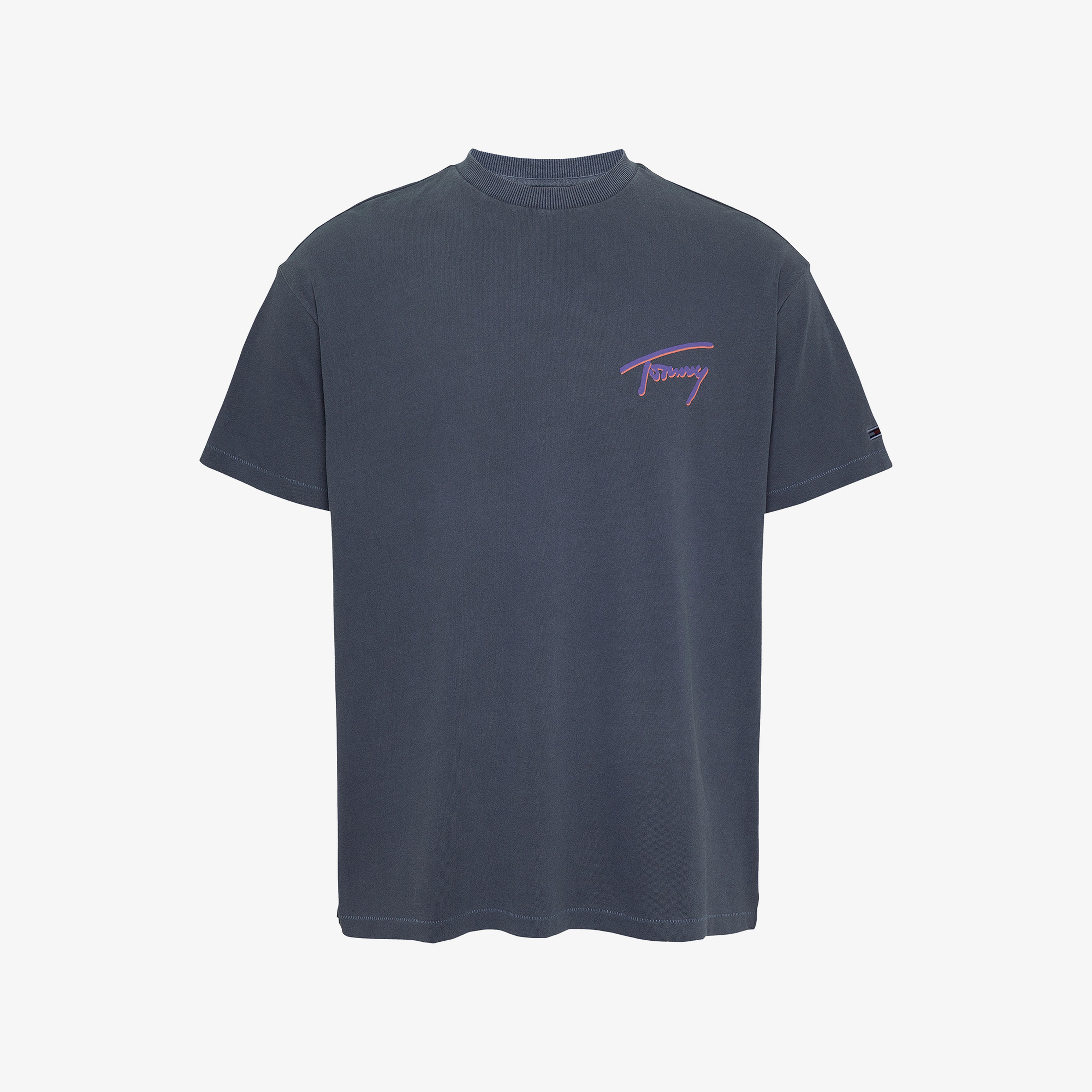 Tommy Jeans Faded Graphic Erkek Mavi T-Shirt