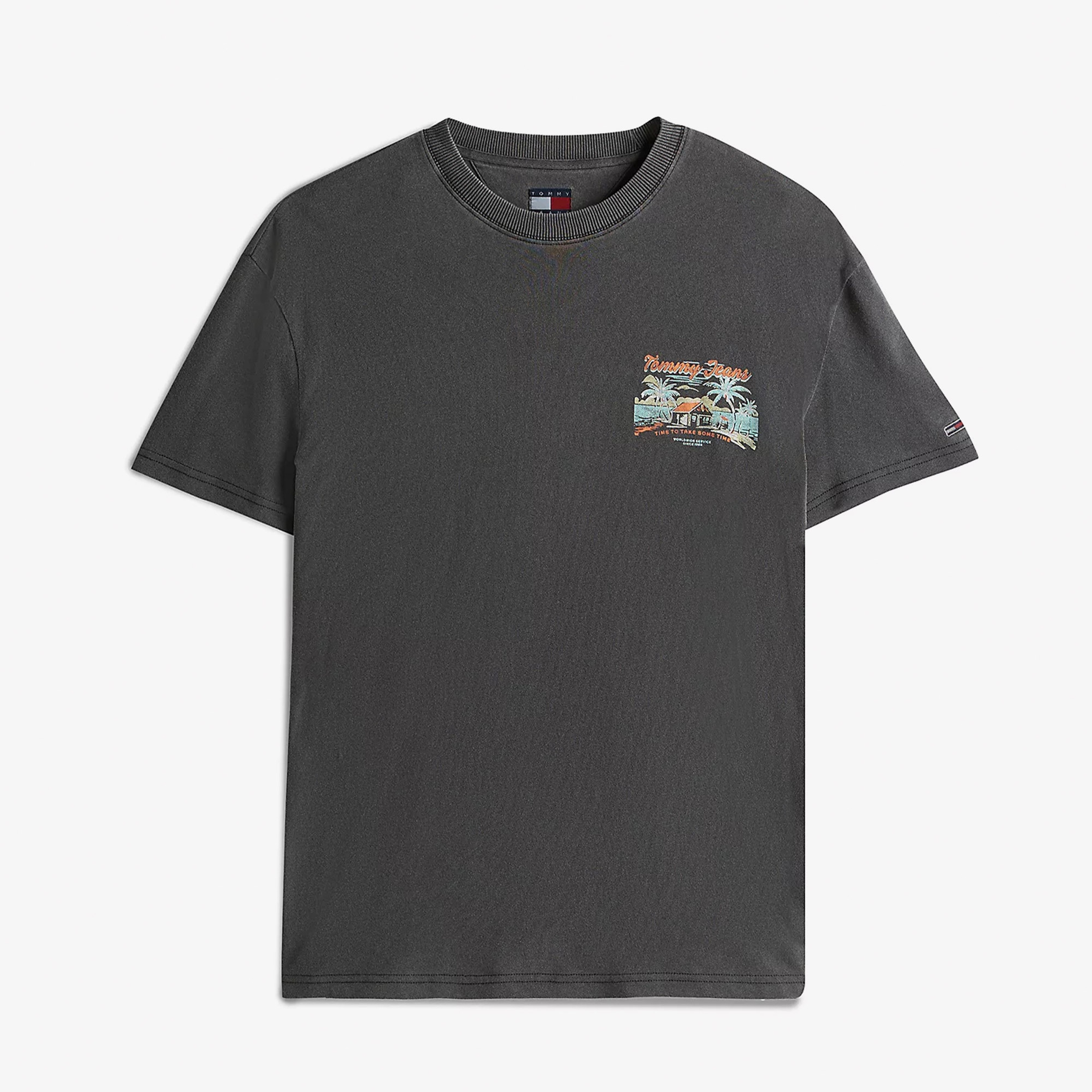 Tommy Jeans Regular Cabana Erkek Gri T-Shirt