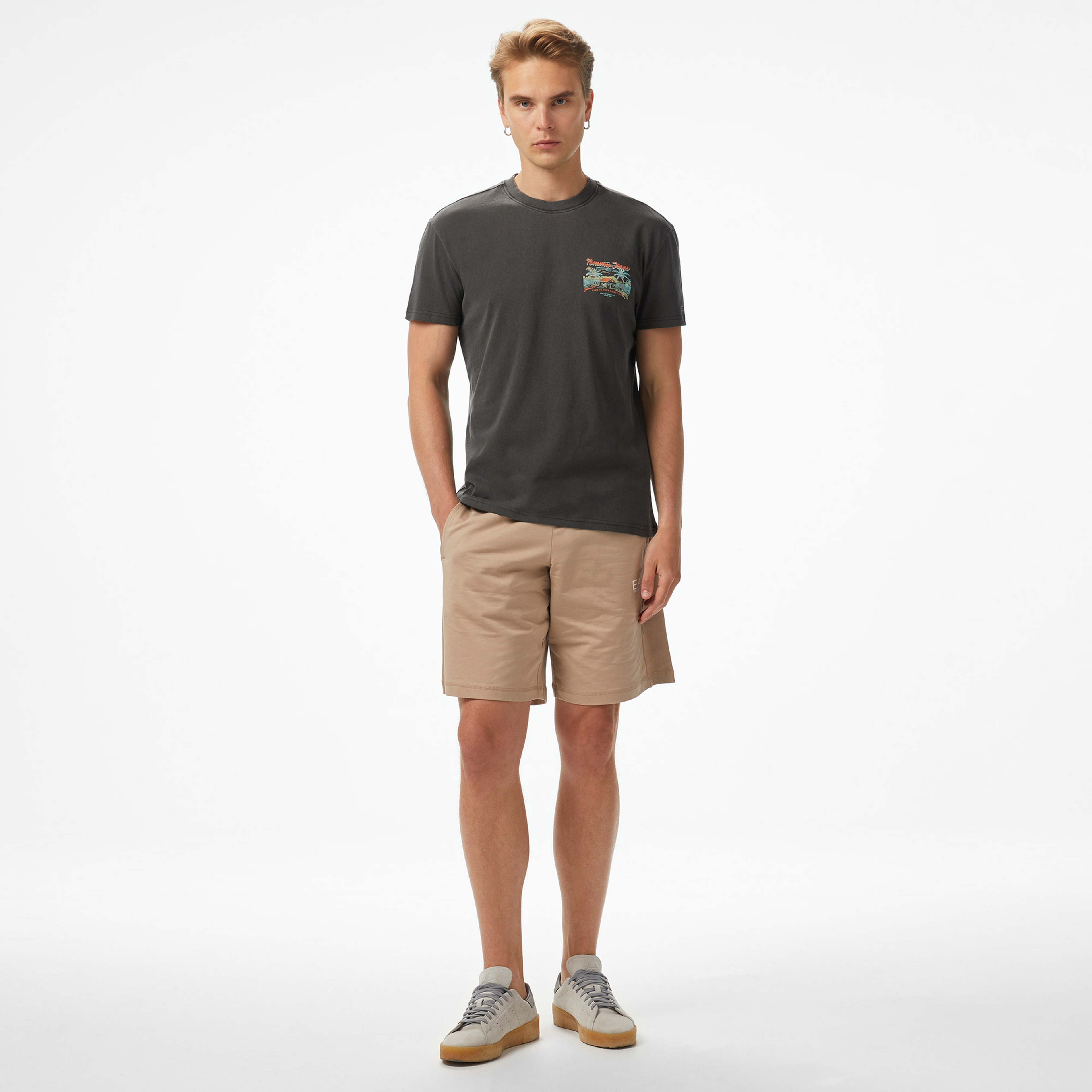 Tommy Jeans Regular Cabana Erkek Gri T-Shirt