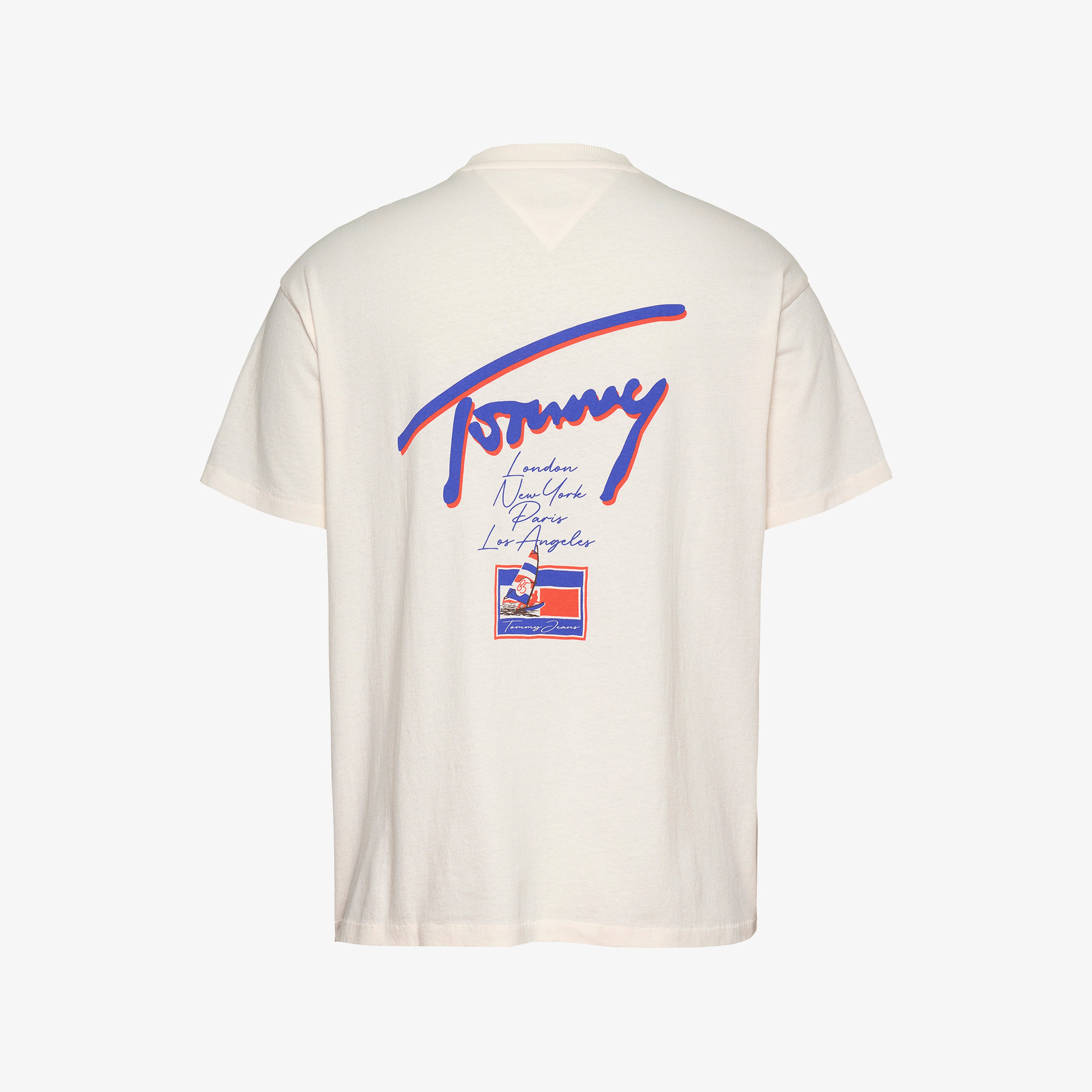 Tommy Jeans Faded Graphic Erkek Gri T-Shirt