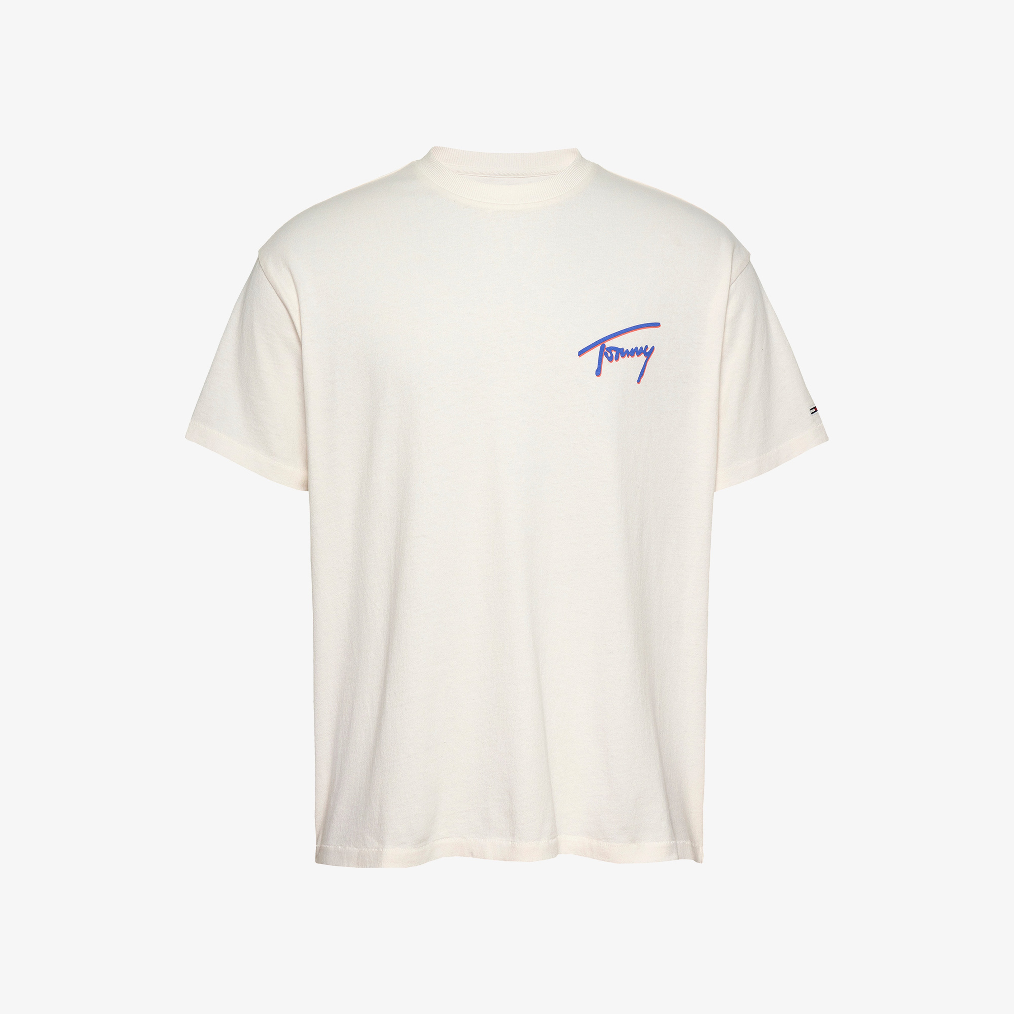 Tommy Jeans Faded Graphic Erkek Gri T-Shirt