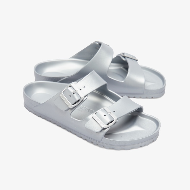 Birkenstock Birkenstock Arizona Eva Metallic Çift Bantlı Erkek Gri Plaj Terliği Occasion'da! Gri - 7. görsel