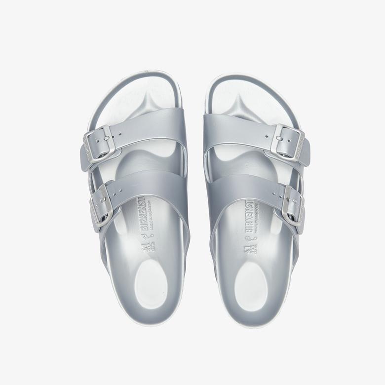 Birkenstock Arizona Eva Metallic Çift Bantlı Erkek Gri Plaj Terliği