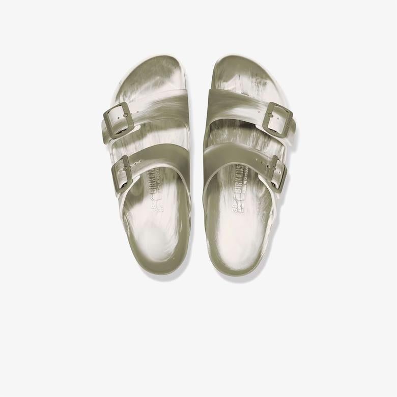 Birkenstock Arizona Eva Erkek Haki Çift Bantlı Plaj Terliği