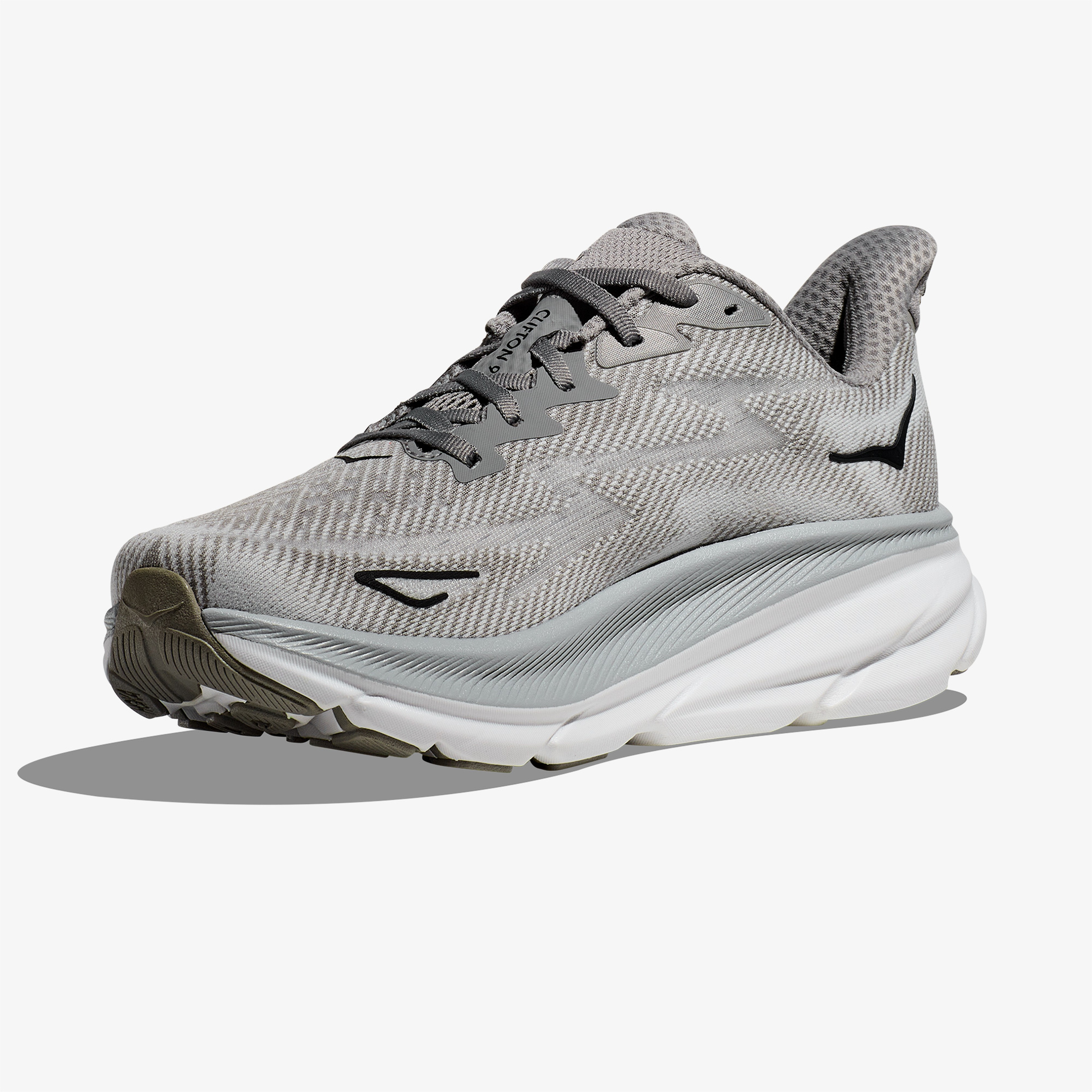 Hoka Clifton 9 Erkek Gri Koşu Ayakkabısı