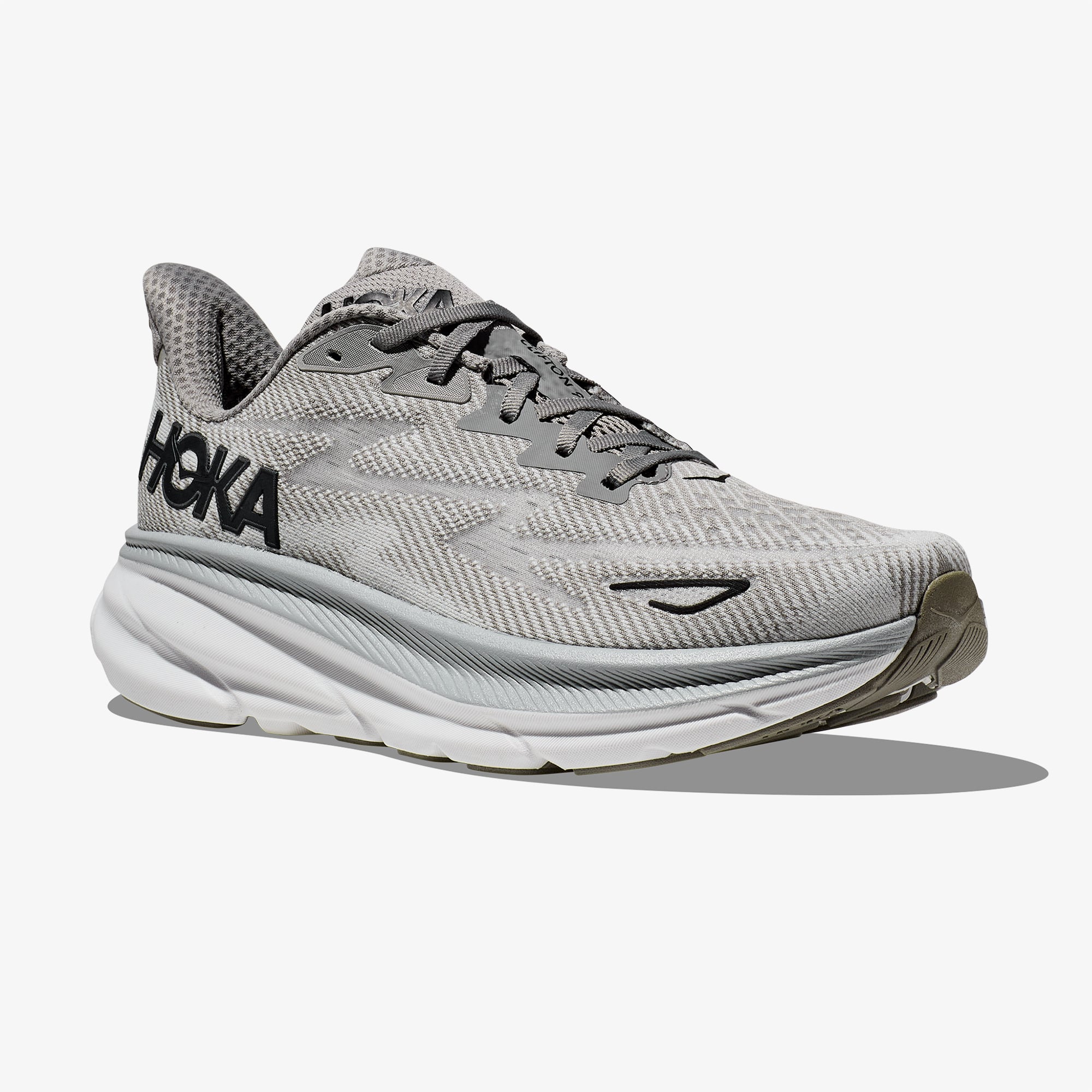Hoka Clifton 9 Erkek Gri Koşu Ayakkabısı