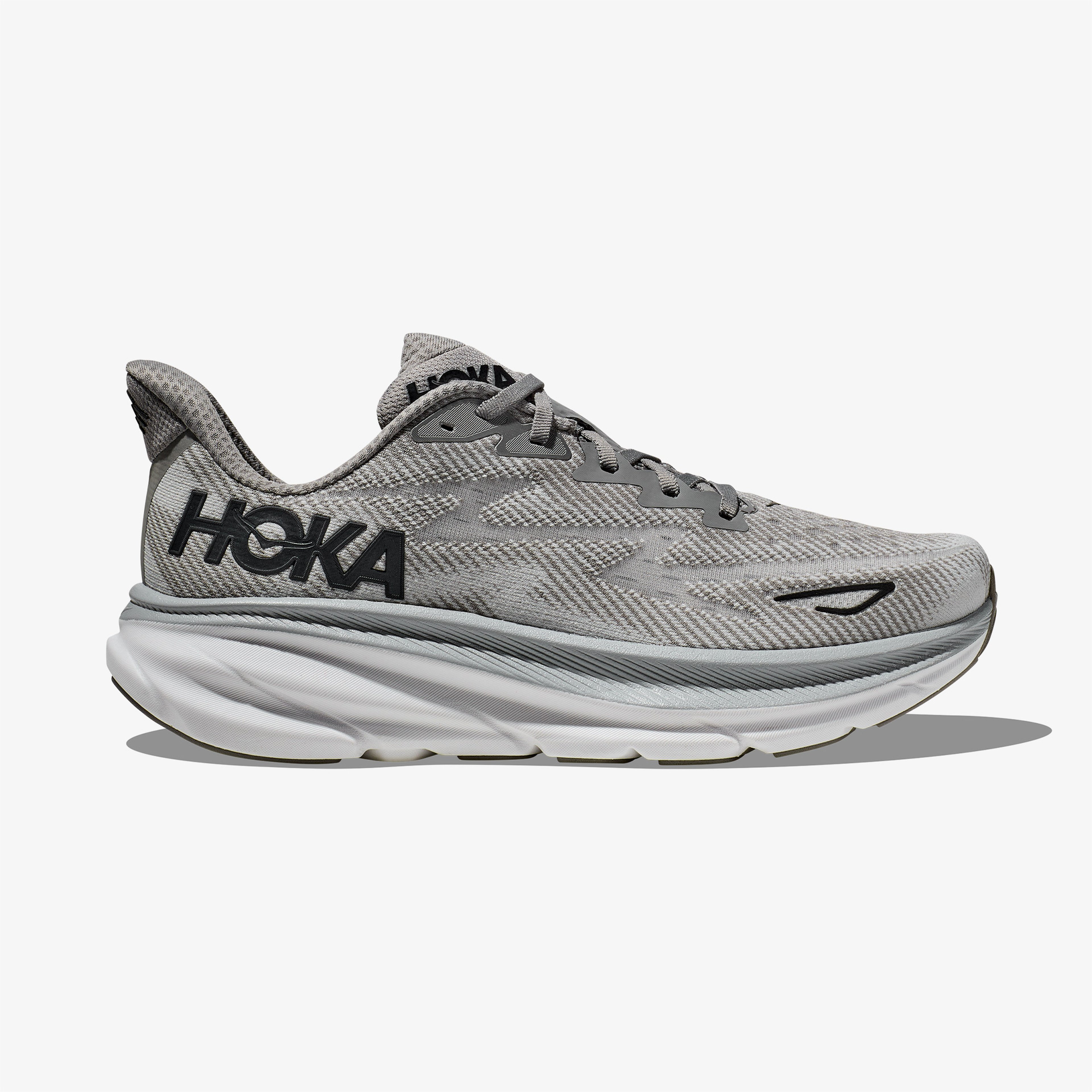 Hoka Clifton 9 Erkek Gri Koşu Ayakkabısı