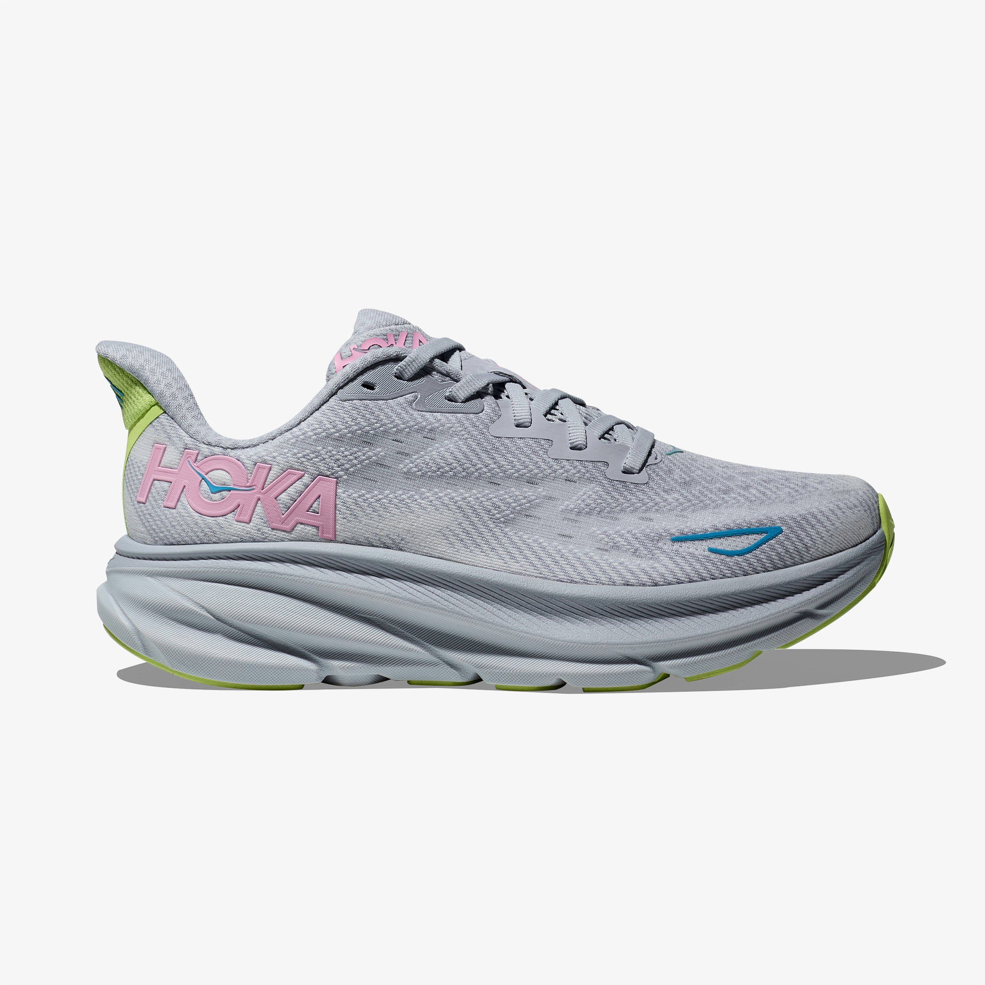 Hoka Clifton 9 Kadın Gri Koşu Ayakkabısı