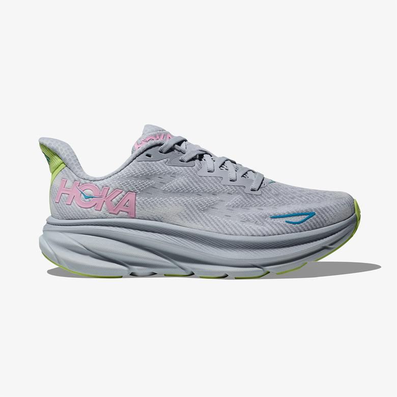 Hoka Clifton 9 Kadın Gri Koşu Ayakkabısı