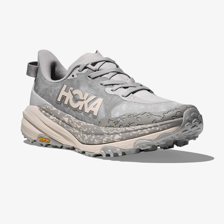 Hoka Speedgoat 6 Kadın Gri Outdoor Ayakkabı