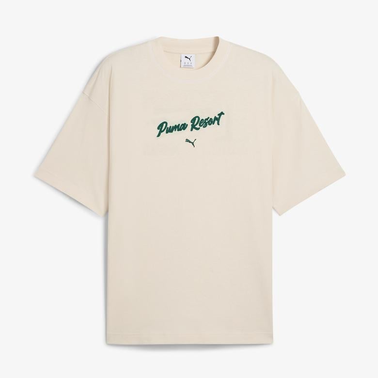 Puma Premium Ess Graphic Erkek Krem T-Shirt