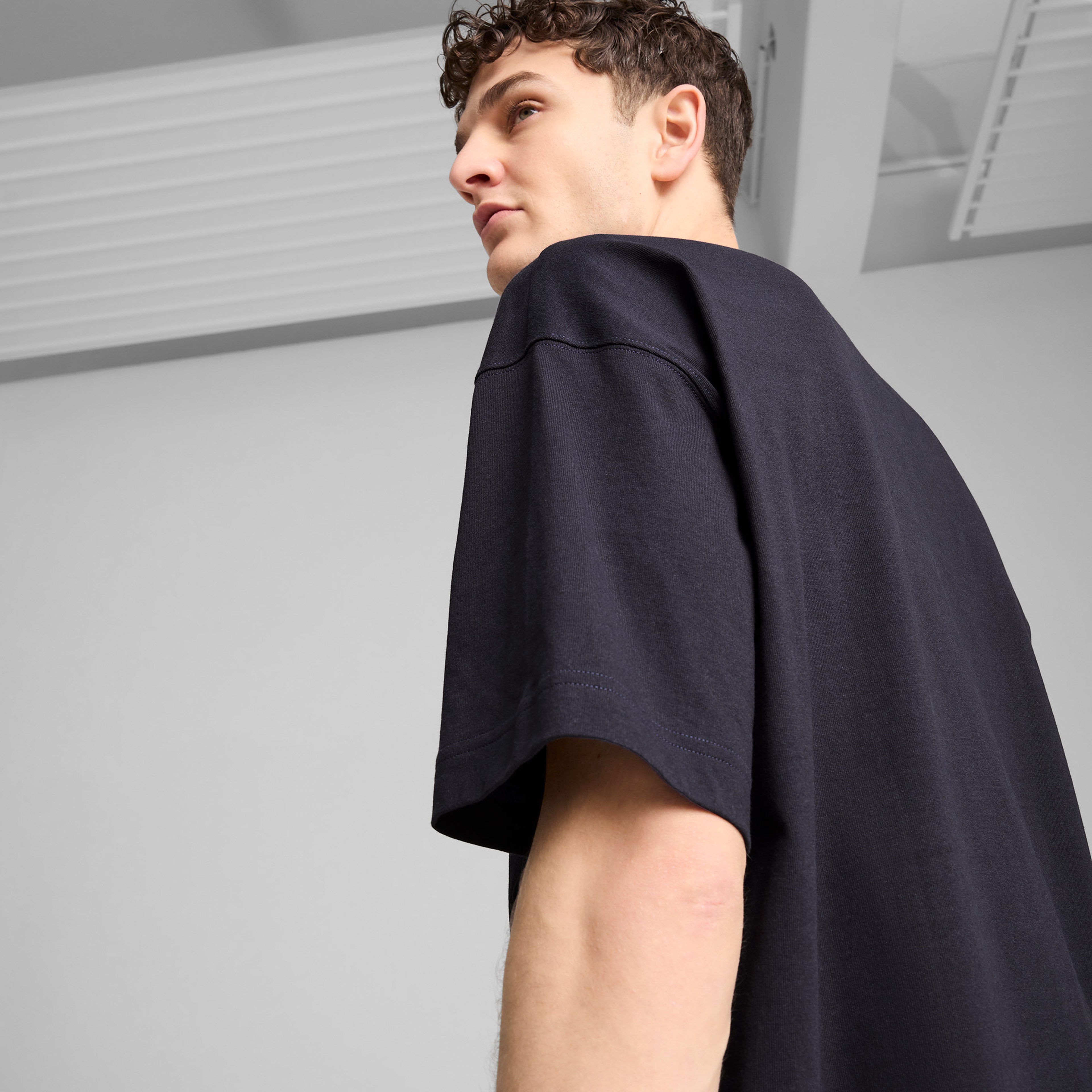 Puma Premium Ess Graphic Erkek Lacivert T-Shirt