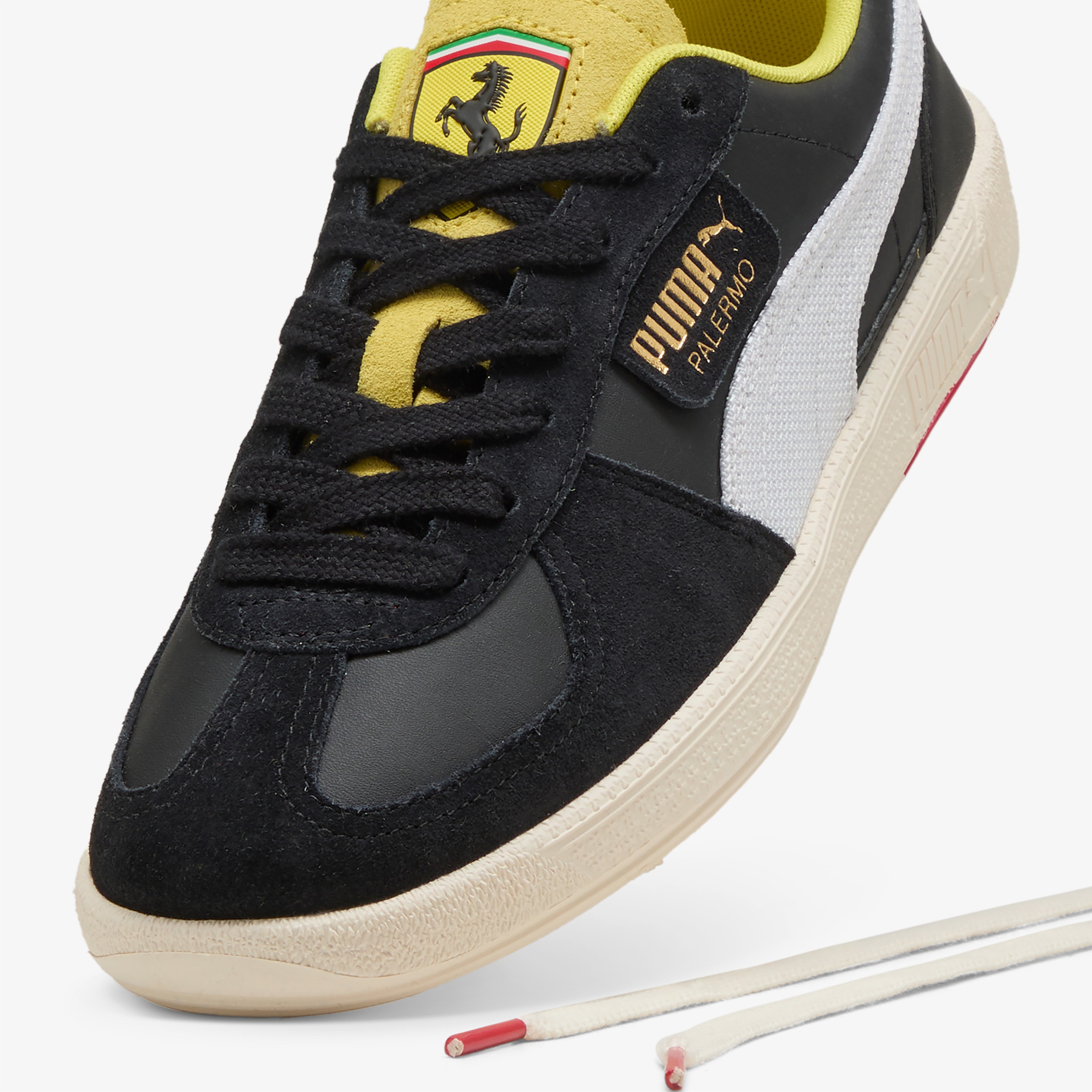 Puma Ferrari Palermo Erkek Siyah Spor Ayakkabı