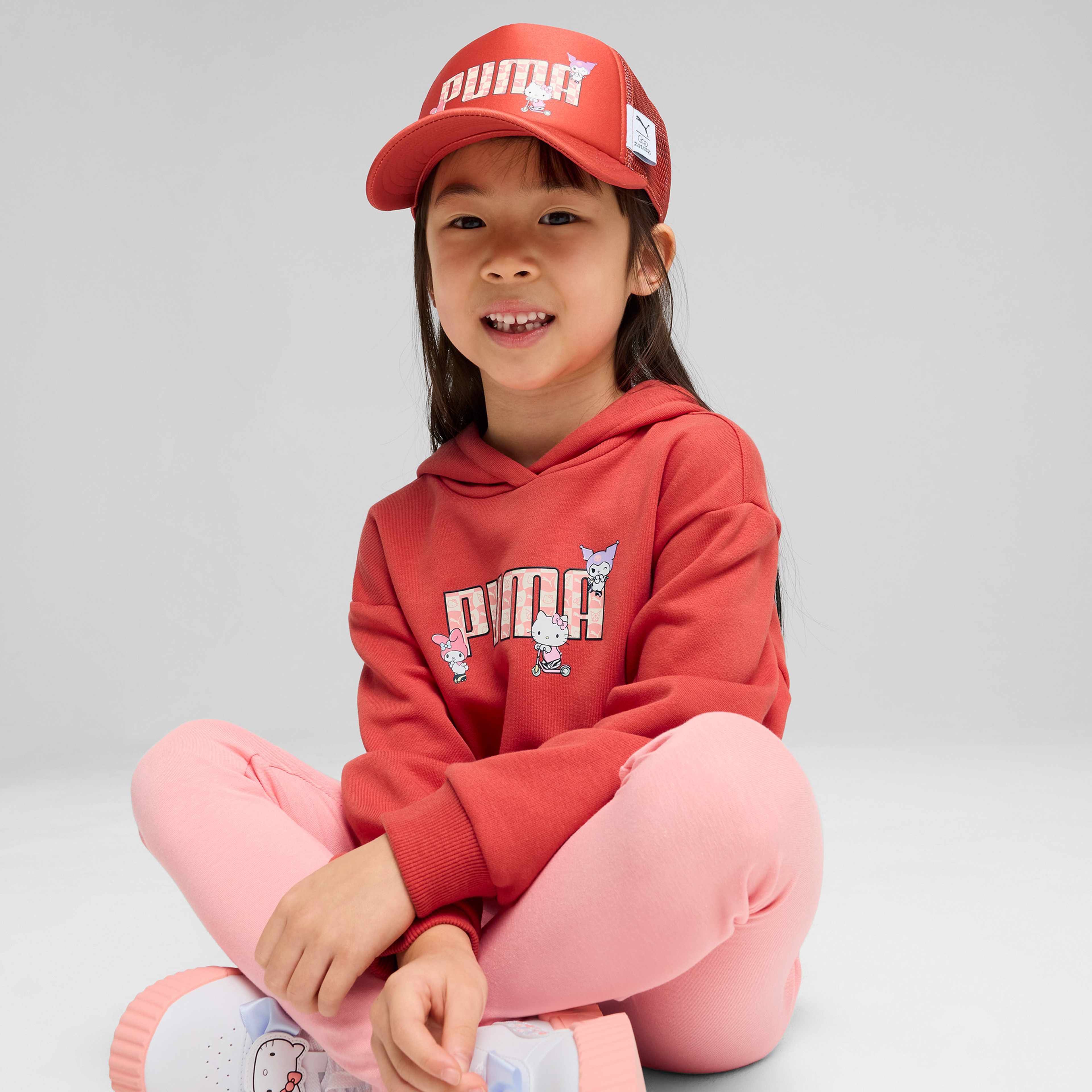 Puma X Hello Kitty Friends Trucker Çocuk Kırmızı Şapka